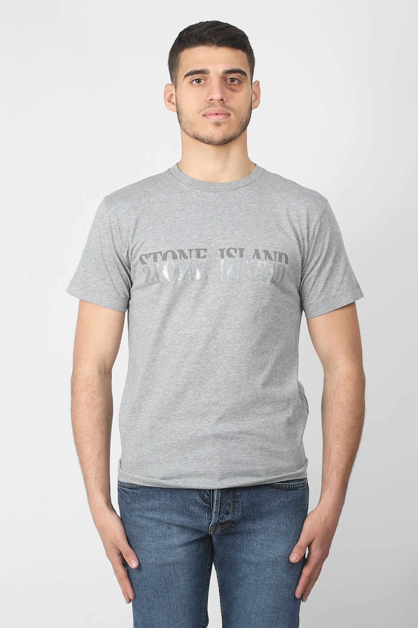 T-SHIRT STONE ISLAND GRIS 70152NS88-V1064