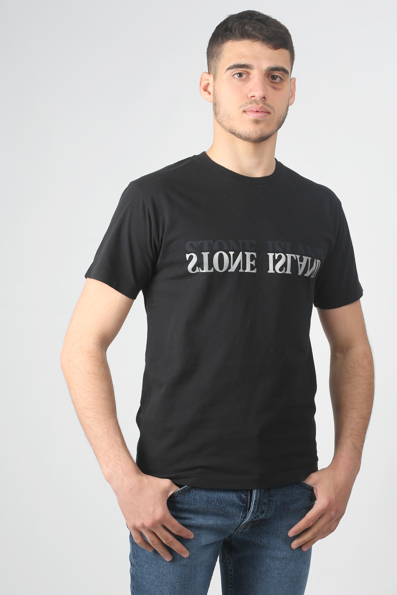 T-SHIRT STONE ISLAND NOIR 70152NS88-V0029