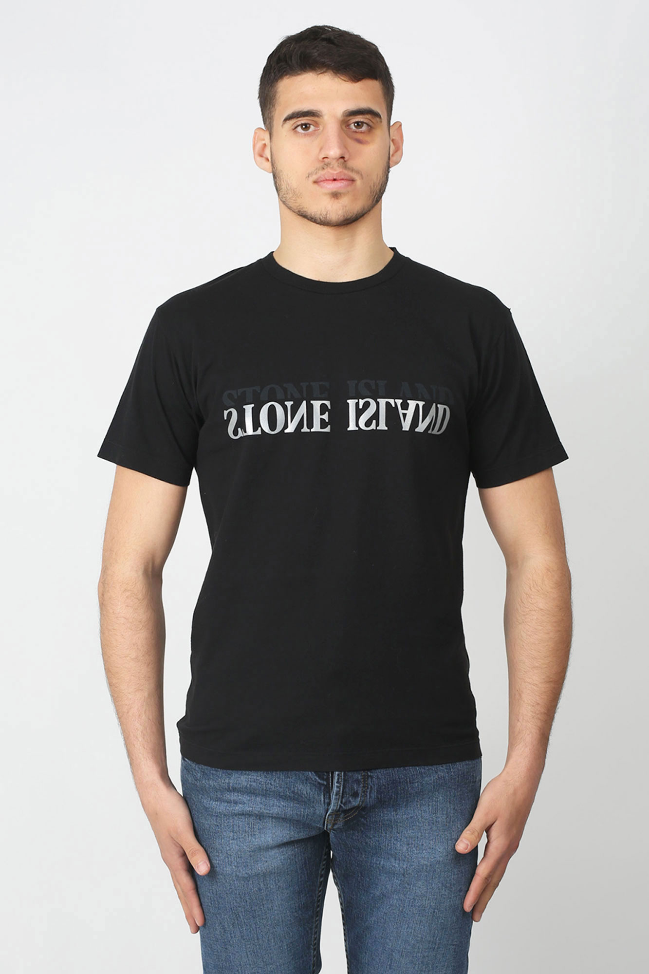 T-SHIRT STONE ISLAND NOIR 70152NS88-V0029