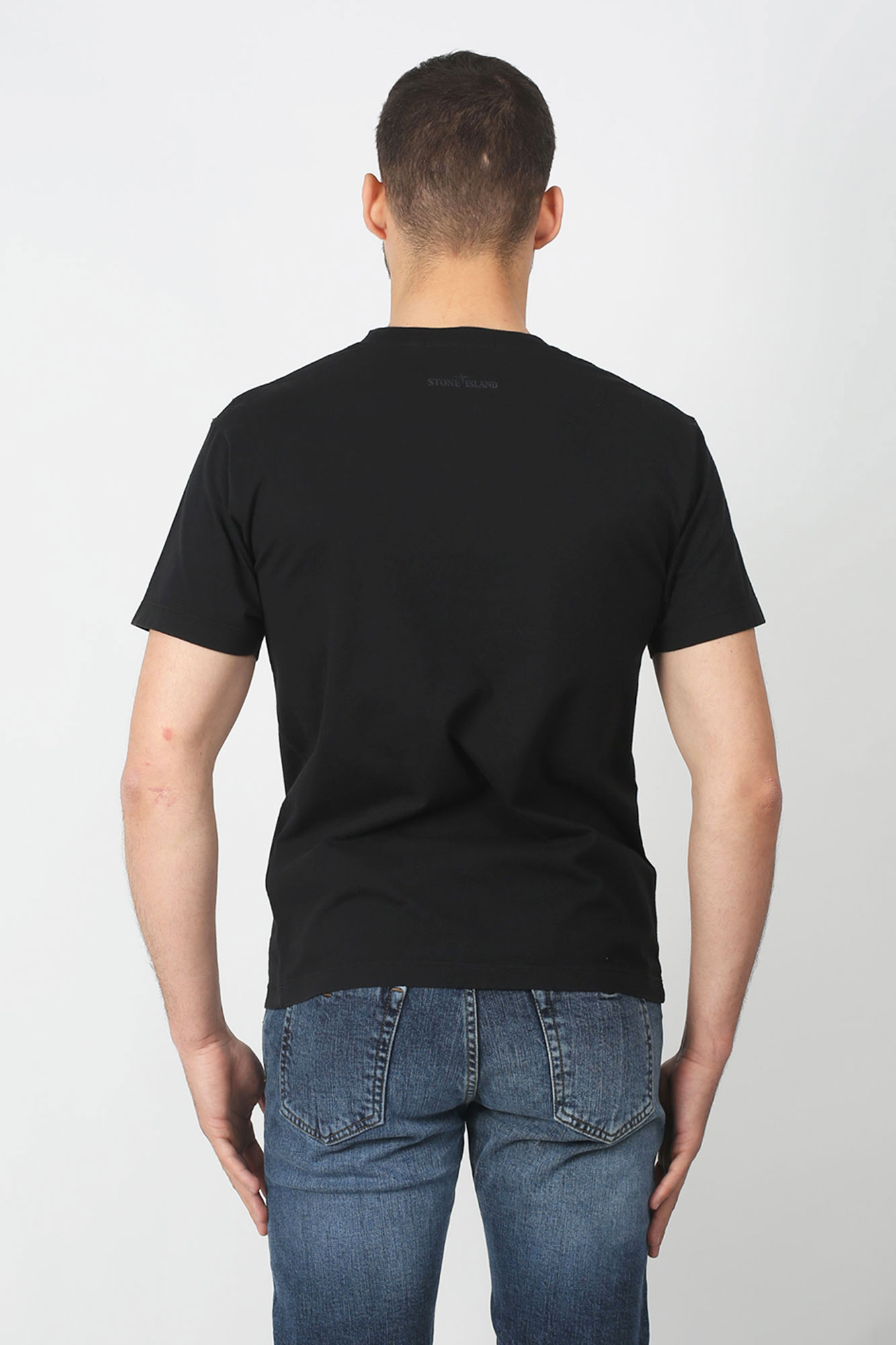 T-SHIRT STONE ISLAND NOIR 70152NS88-V0029