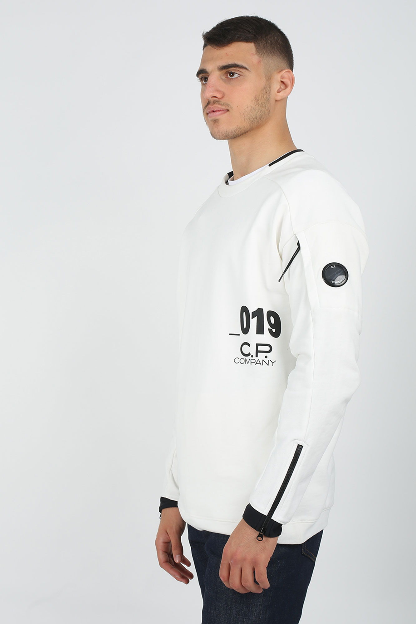 SWEAT C.P. COMPANY BLANC S004A5160W-101