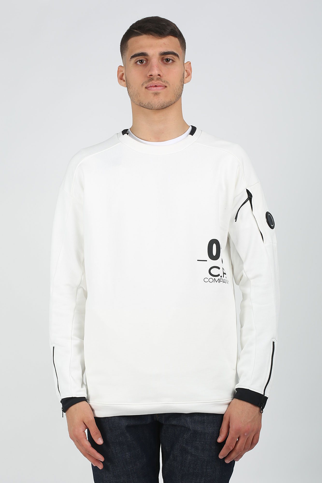 SWEAT C.P. COMPANY BLANC S004A5160W-101