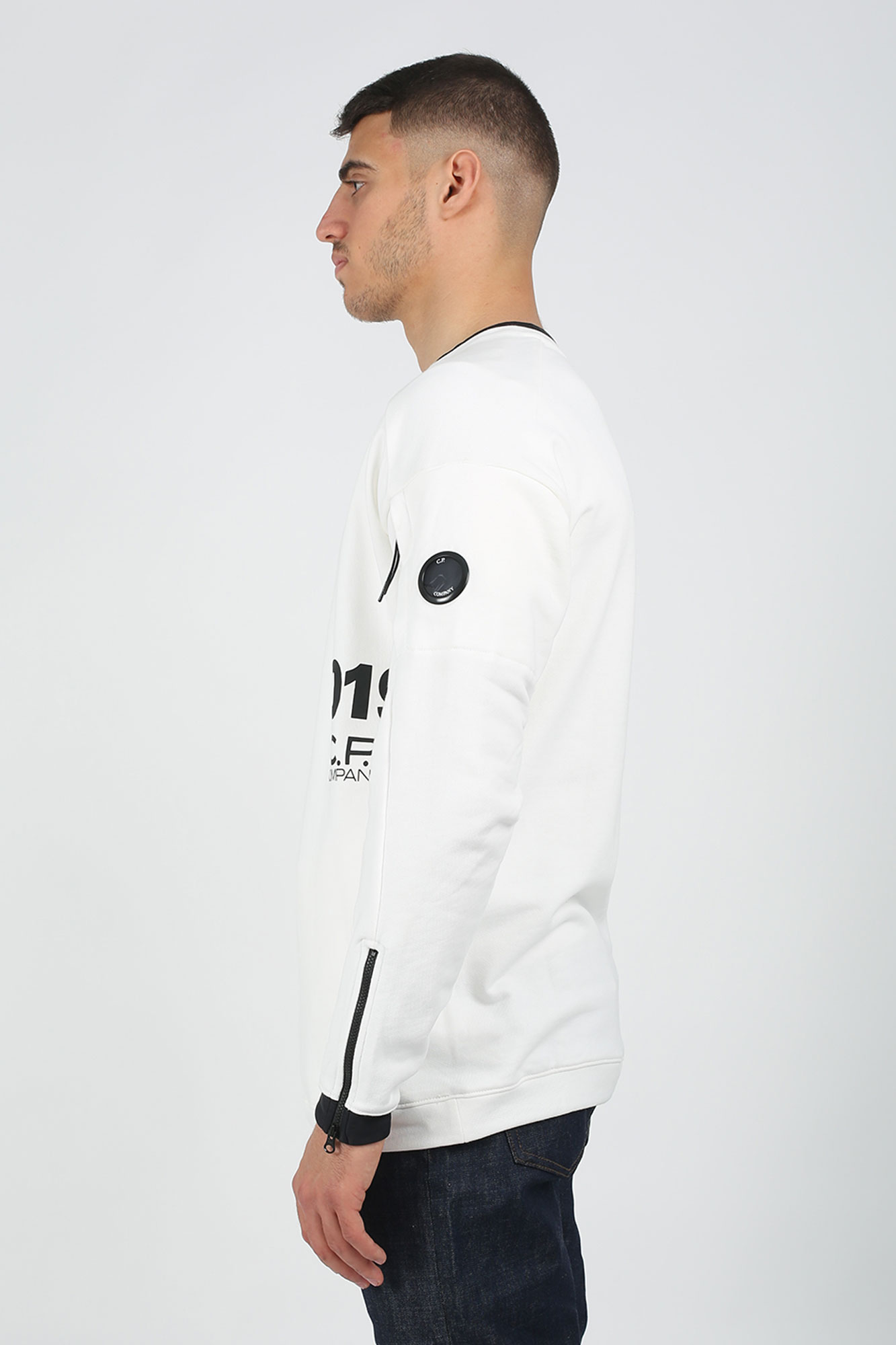 SWEAT C.P. COMPANY BLANC S004A5160W-101