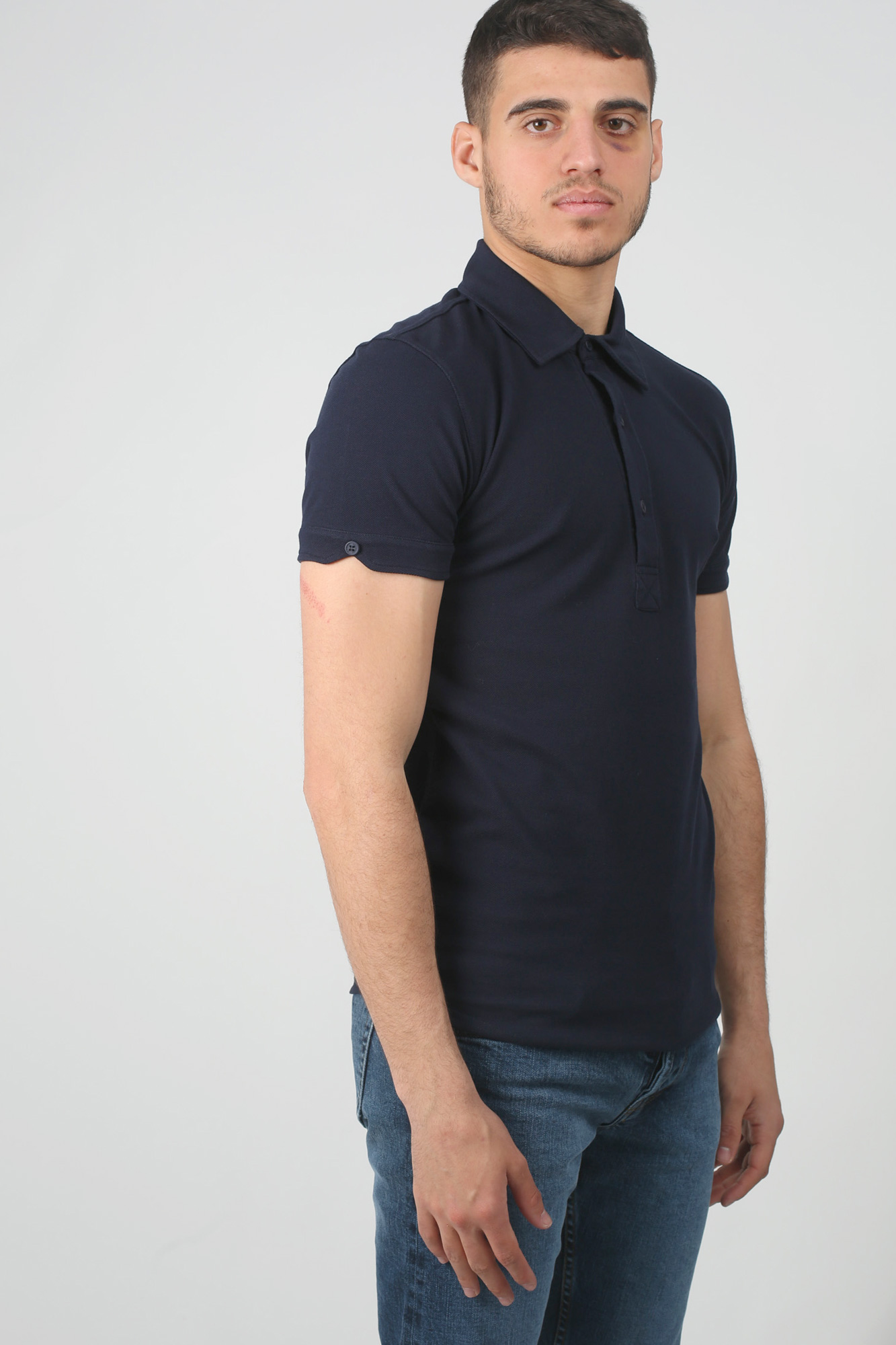 POLO ORLEBAR BROWN MARINE SEBASTIAN-NAVY