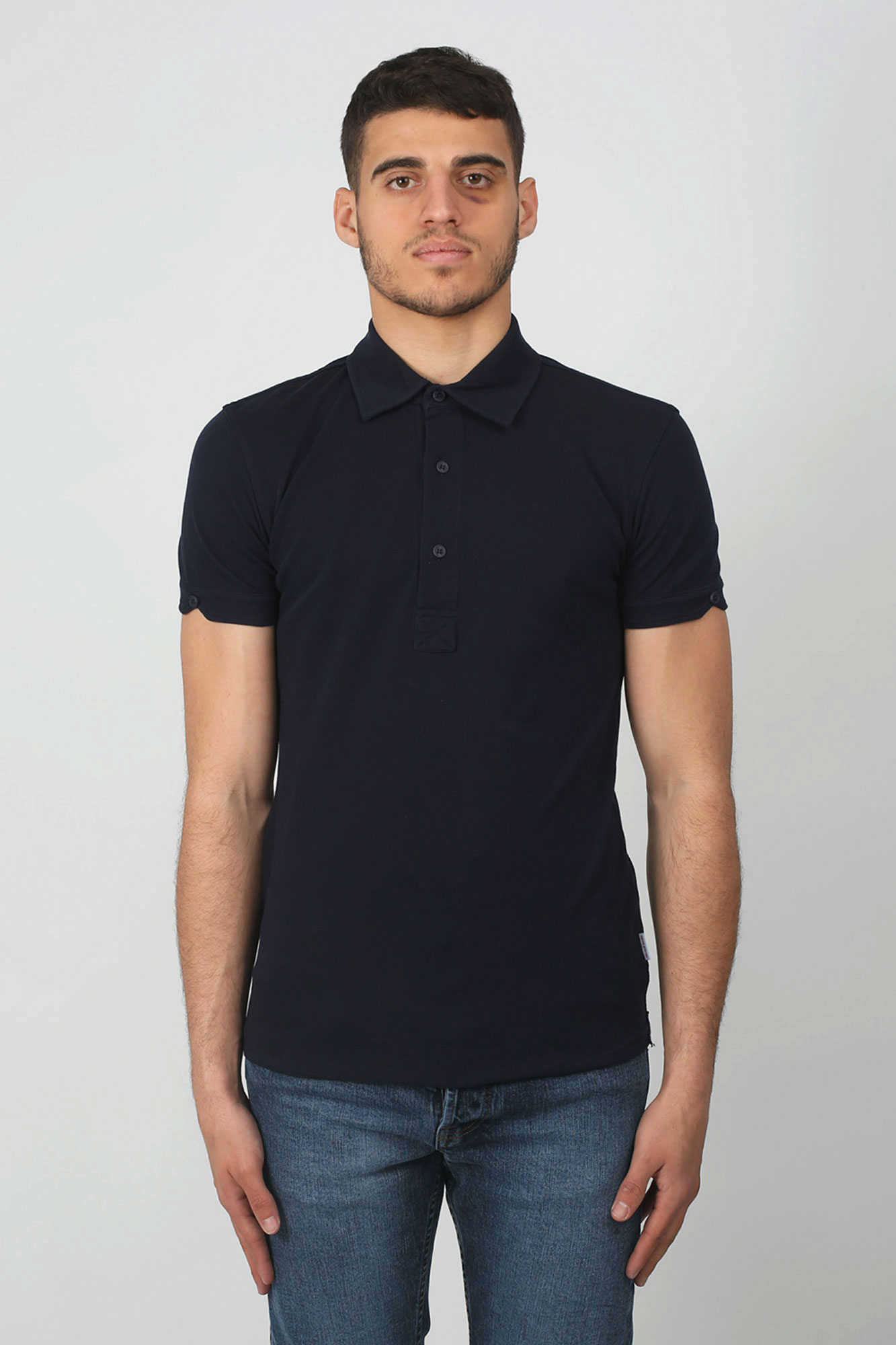 POLO ORLEBAR BROWN MARINE SEBASTIAN-NAVY