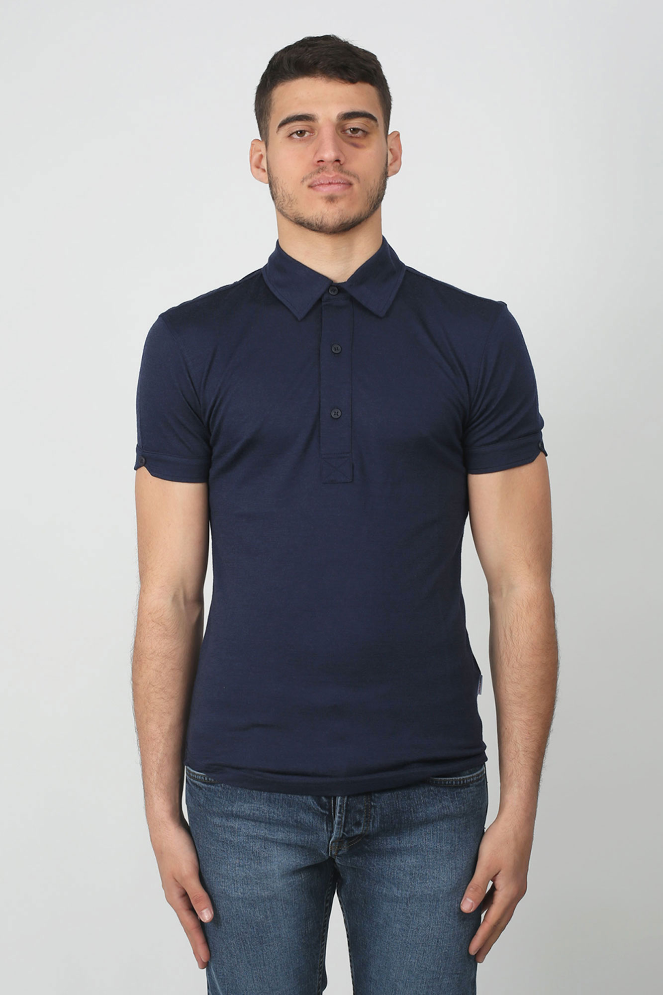 POLO ORLEBAR BROWN MARINE SEBASTIAN MERINO-NAVY