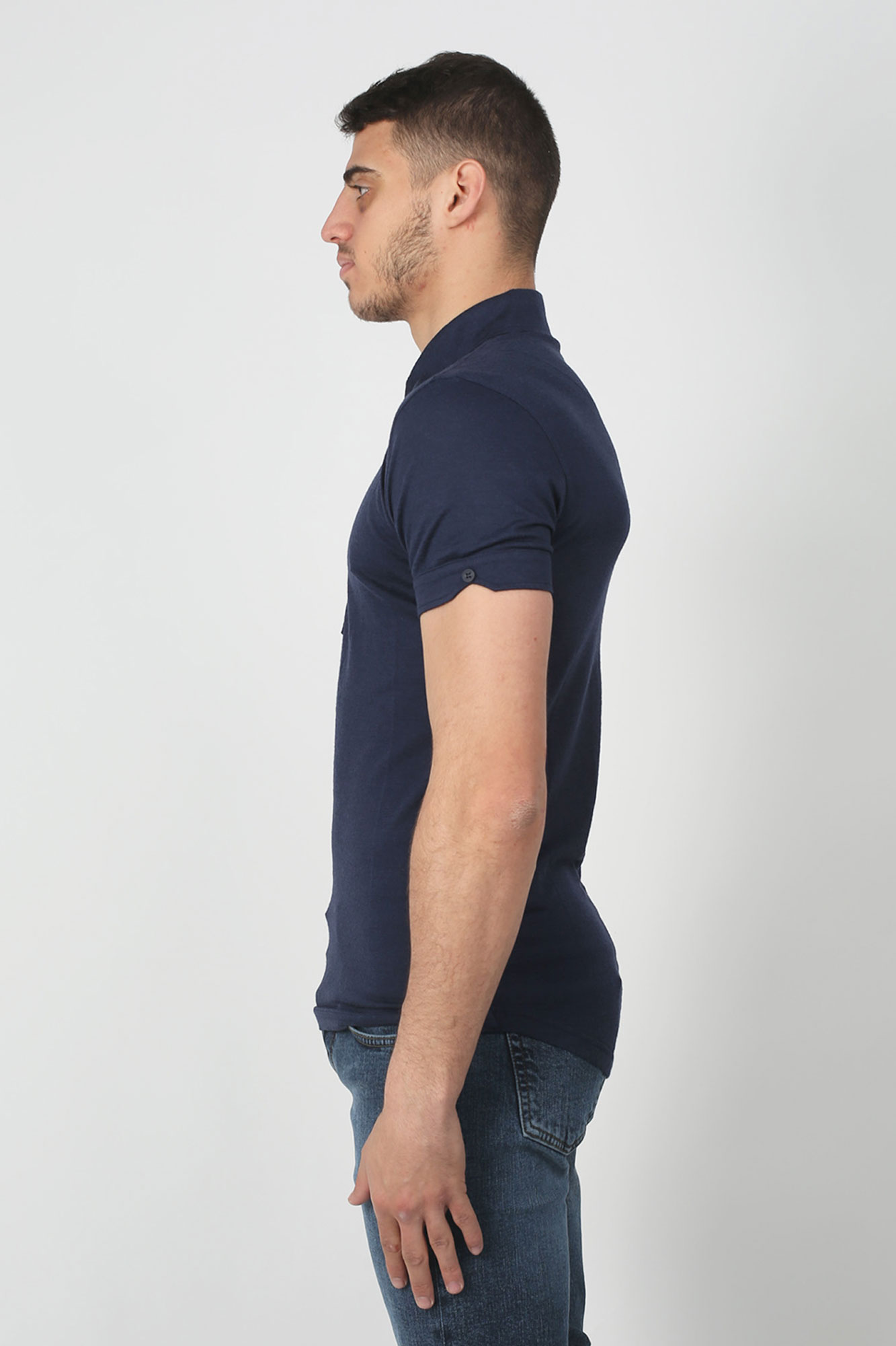 POLO ORLEBAR BROWN MARINE SEBASTIAN MERINO-NAVY