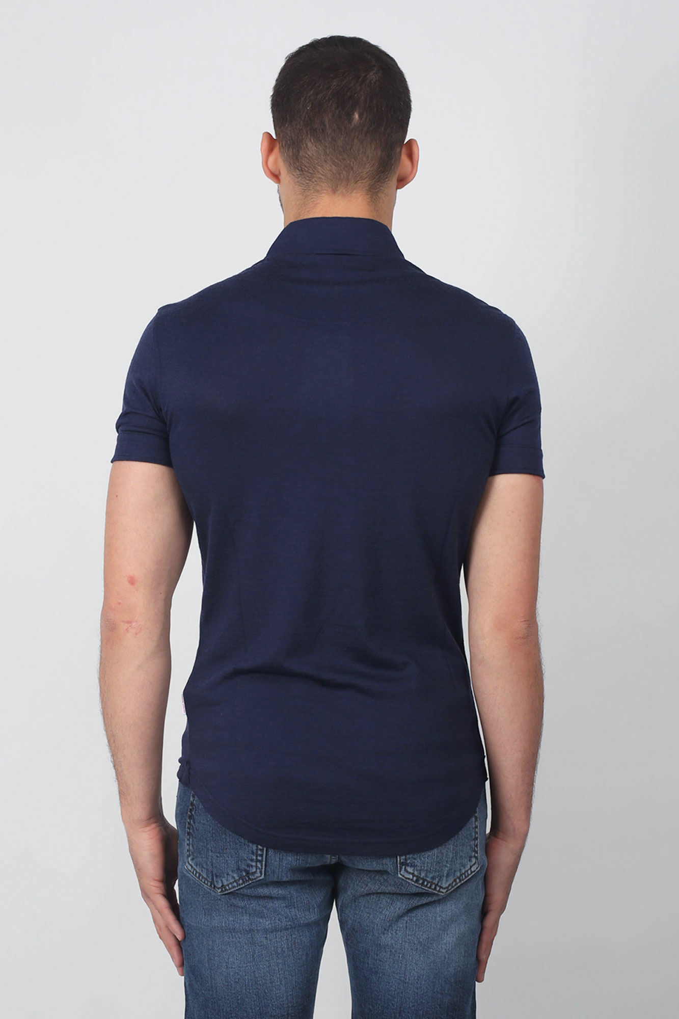 POLO ORLEBAR BROWN MARINE SEBASTIAN MERINO-NAVY