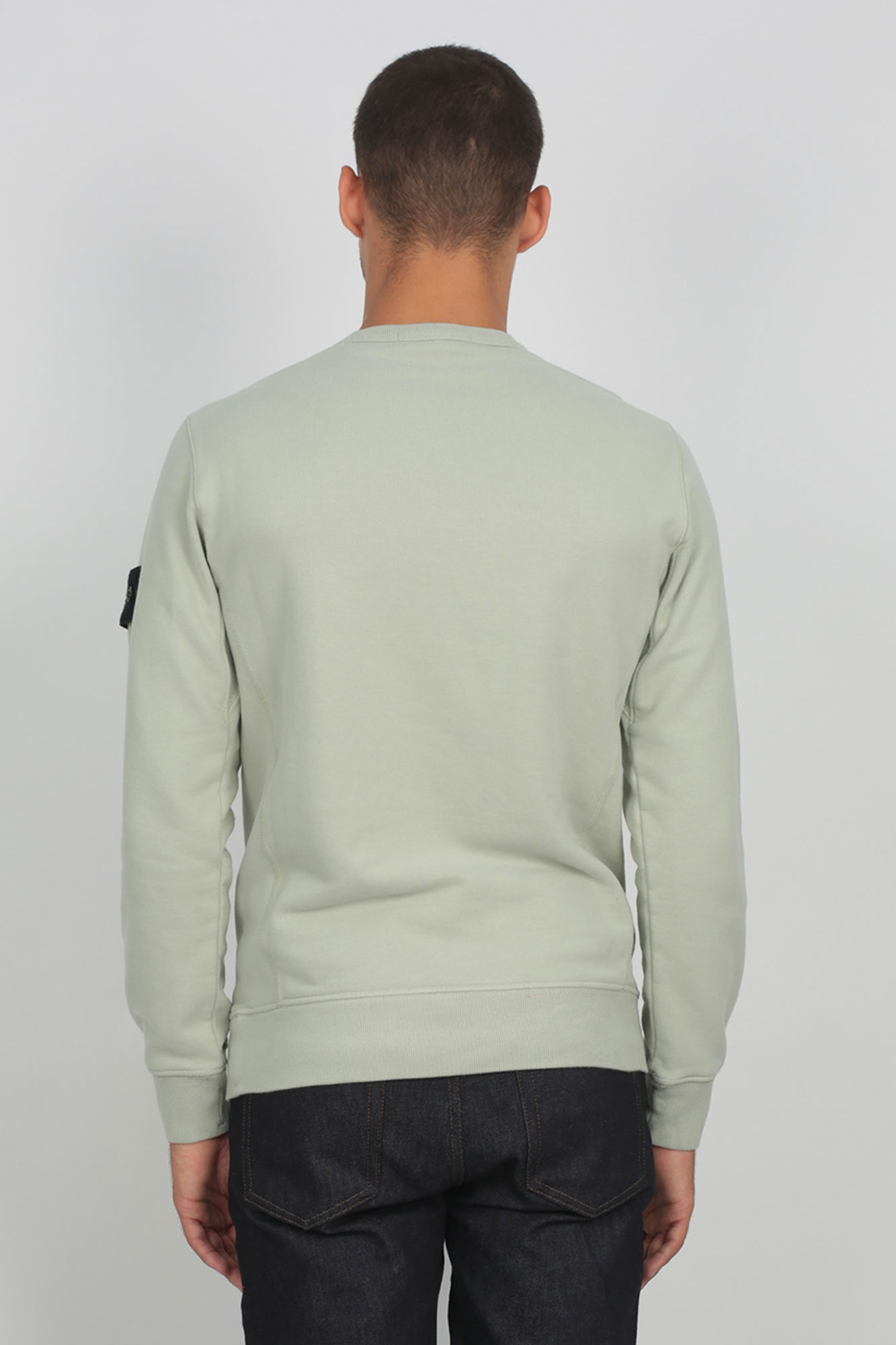 SWEAT-SHIRT STONE ISLAND VERT D'EAU 711562720-V0064