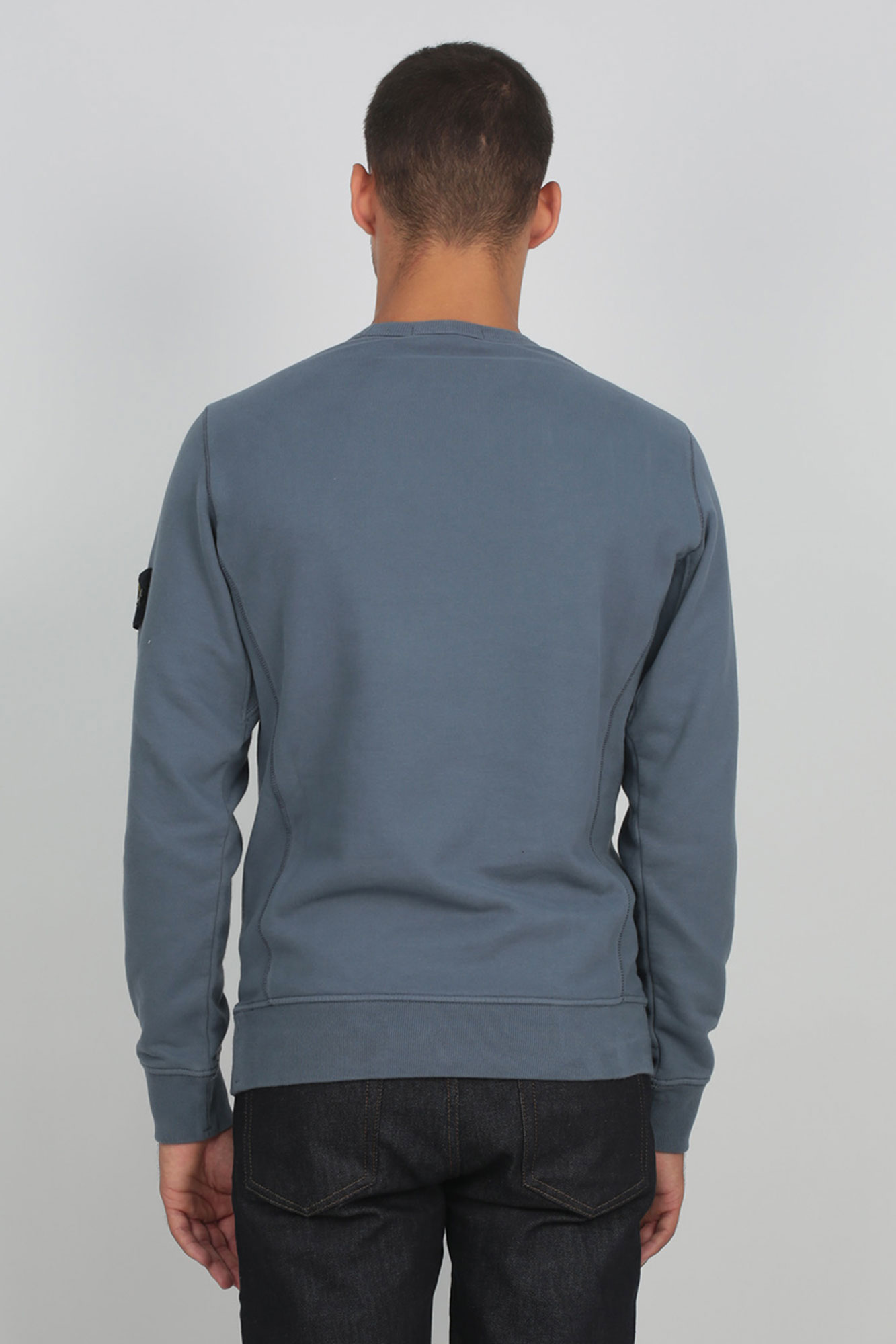 SWEAT-SHIRT STONE ISLAND BLEU DE PRUSSE 711562720-V0024