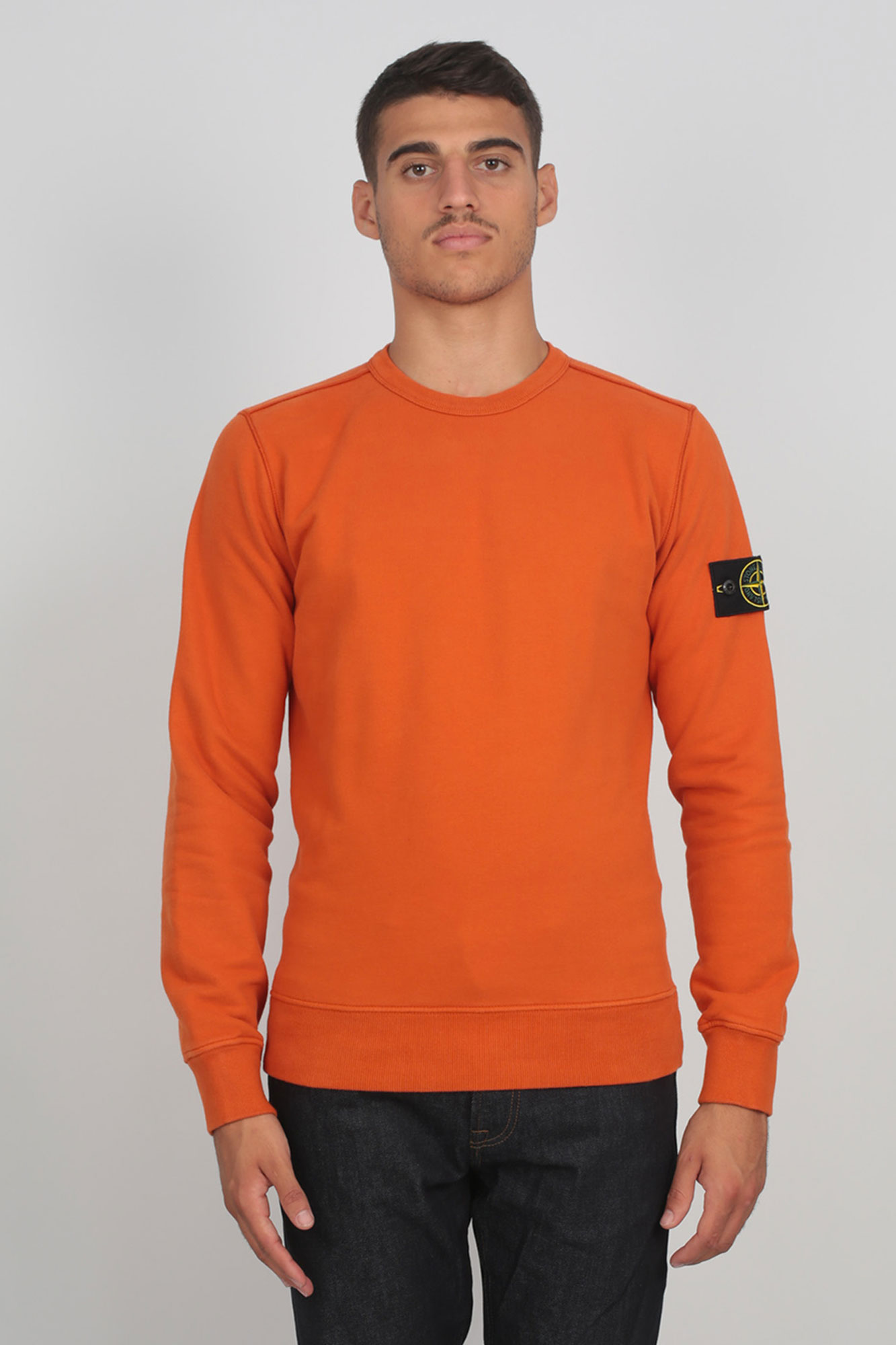 SWEAT-SHIRT STONE ISLAND ORANGE 711562720-V0032
