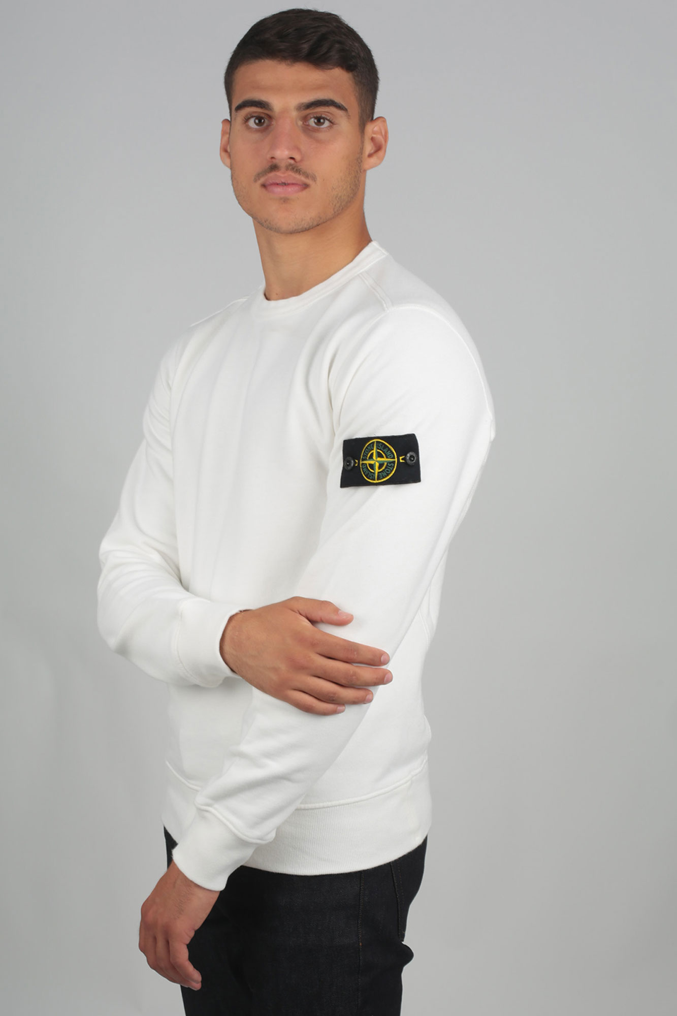 SWEAT-SHIRT STONE ISLAND BLANC 711562720-V0099