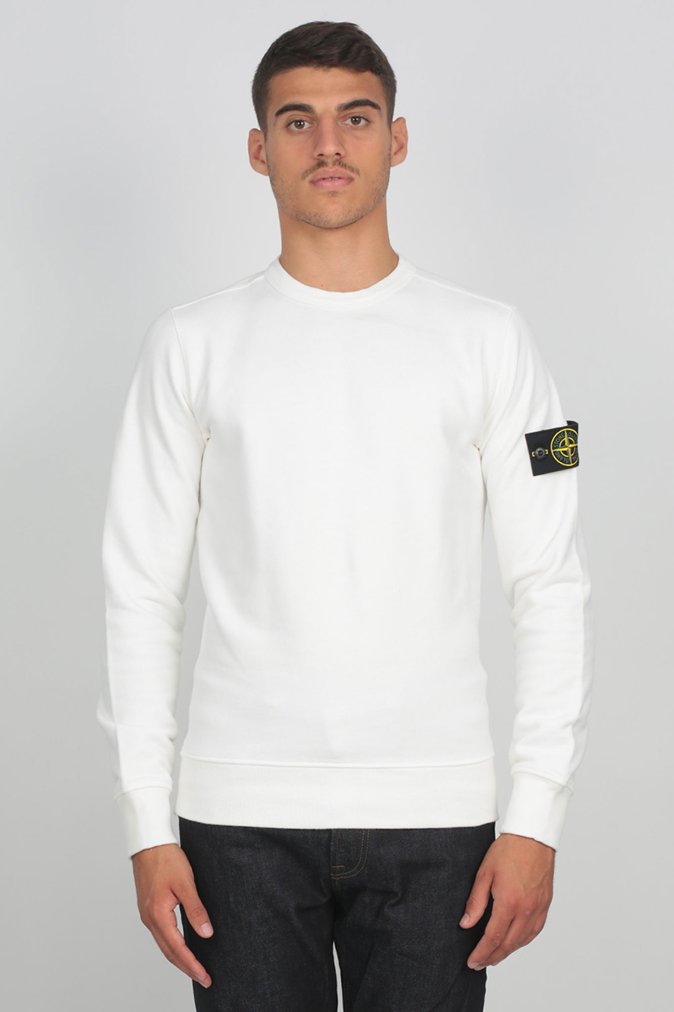 SWEAT-SHIRT STONE ISLAND BLANC 711562720-V0099