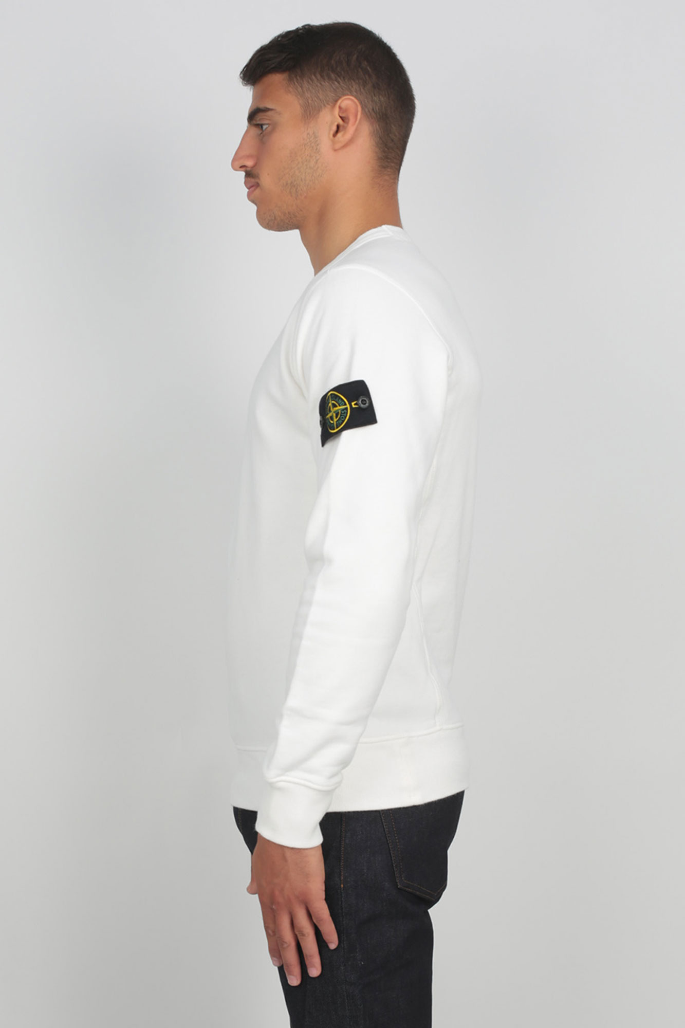 SWEAT-SHIRT STONE ISLAND BLANC 711562720-V0099