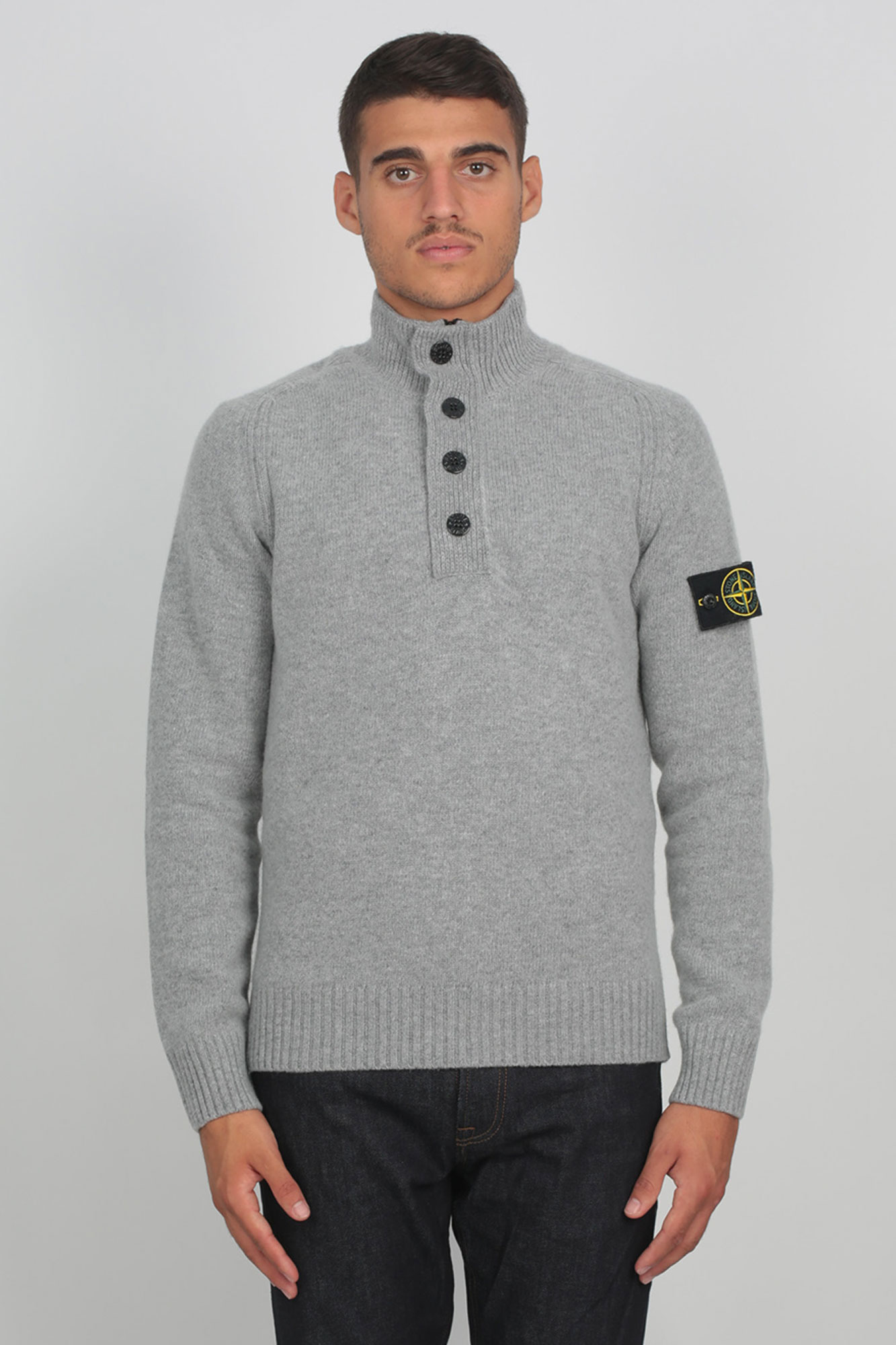PULL STONE ISLAND GRIS 7115532A3-V0061