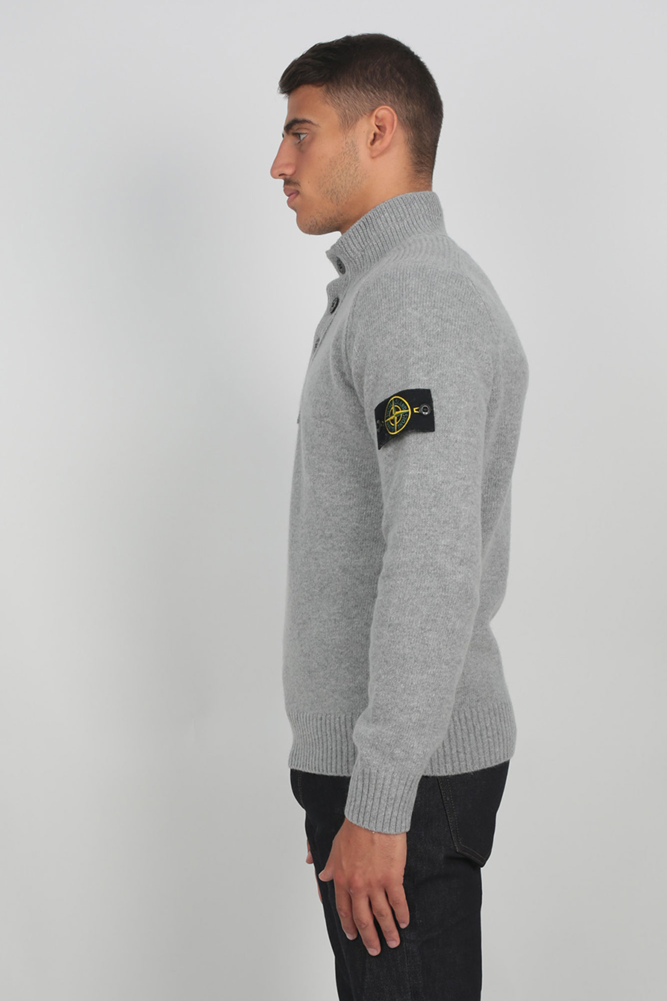 PULL STONE ISLAND GRIS 7115532A3-V0061