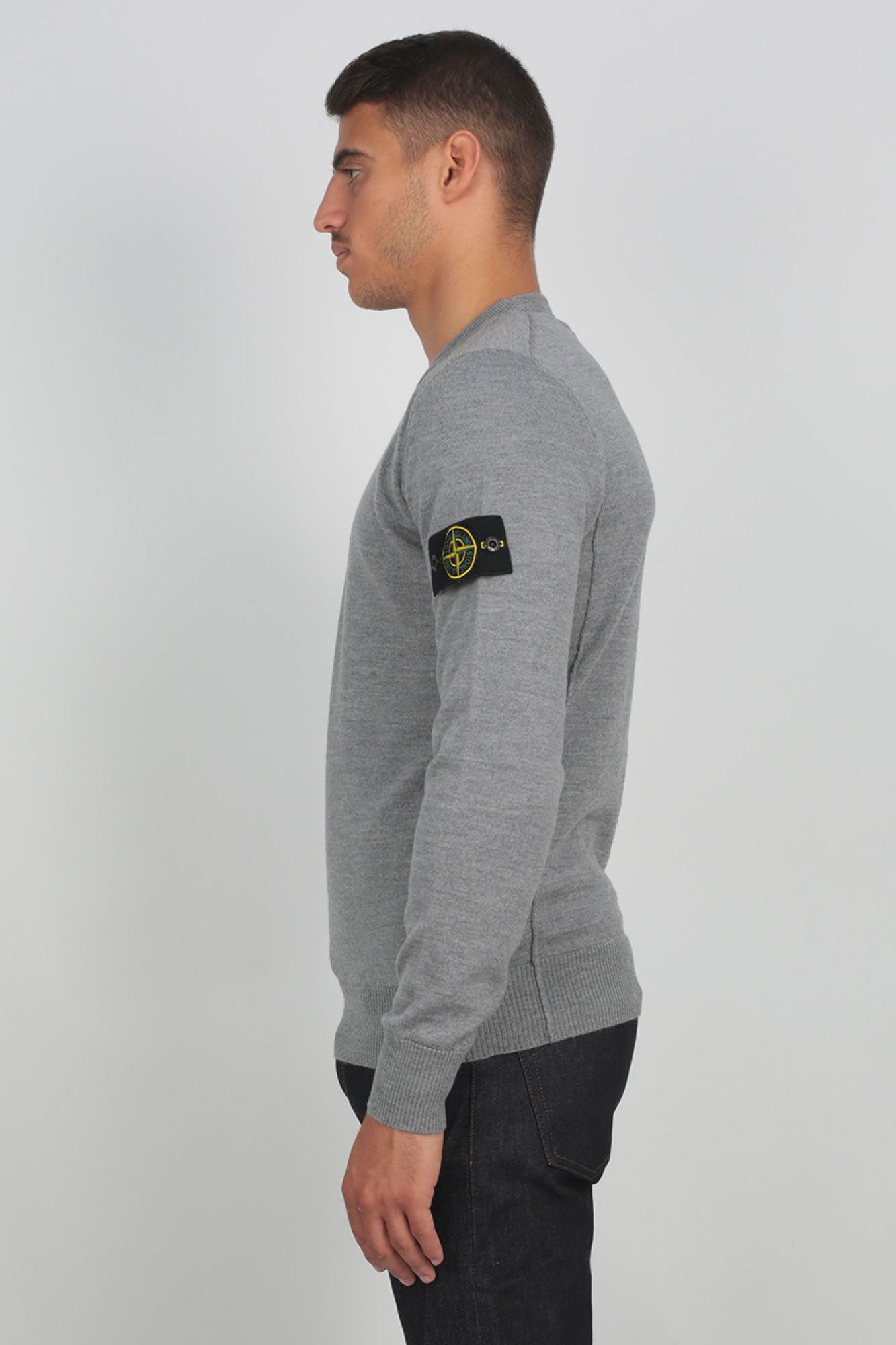 PULL STONE ISLAND GRIS 7115524C4-V0061