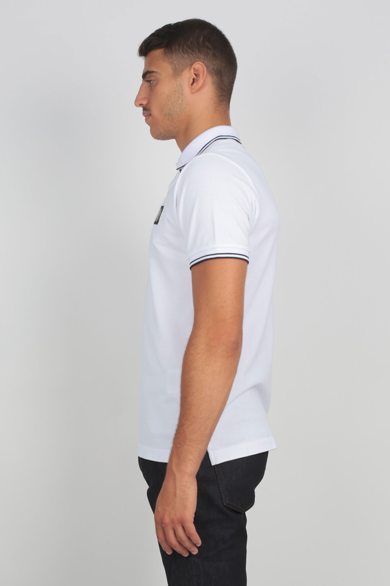 POLO STONE ISLAND BLANC 711522S18-V1001