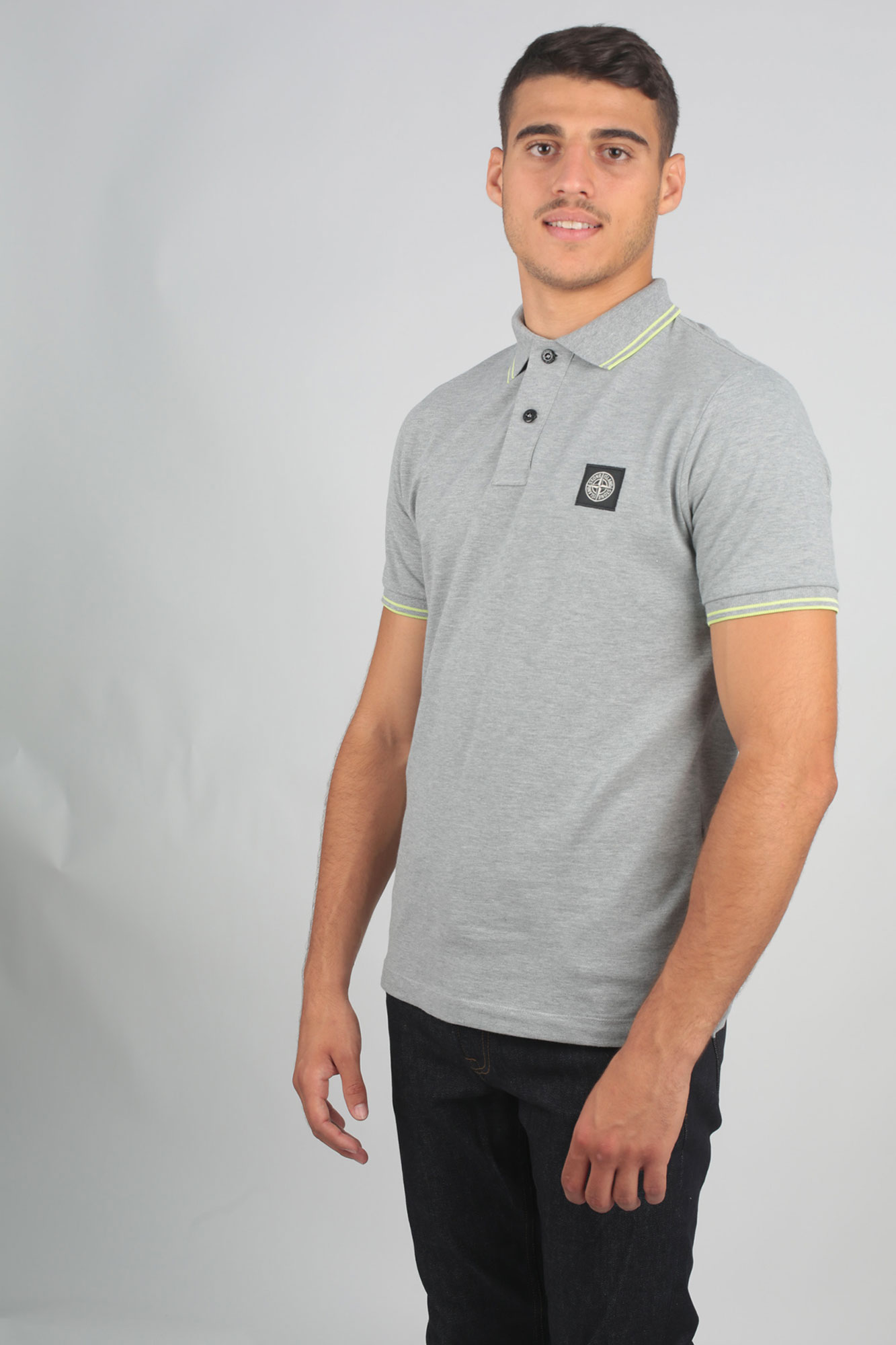 POLO STONE ISLAND GRIS 711522S18-V2M64