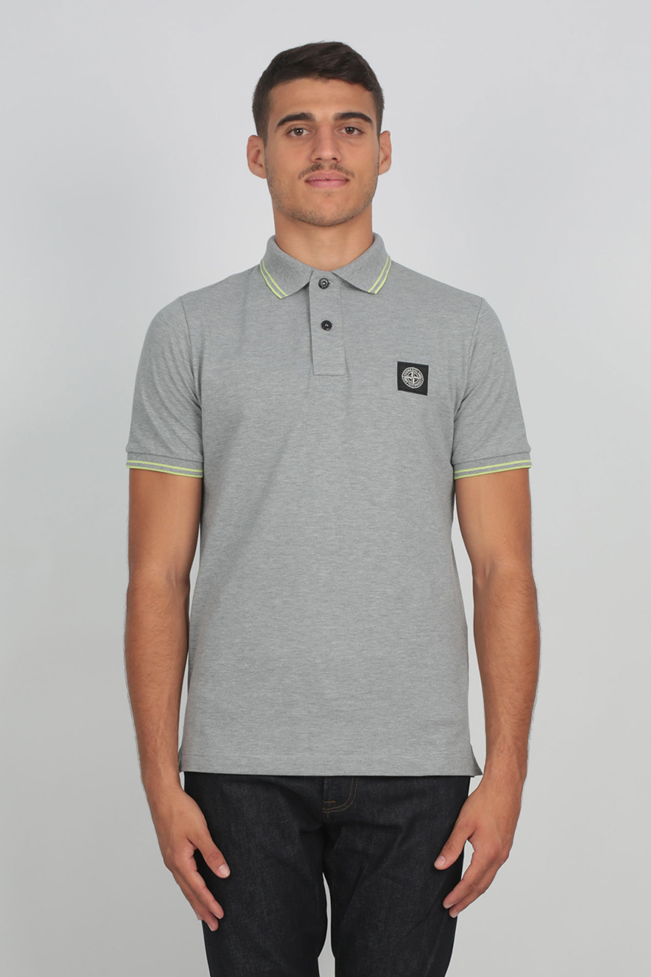 POLO STONE ISLAND GRIS 711522S18-V2M64