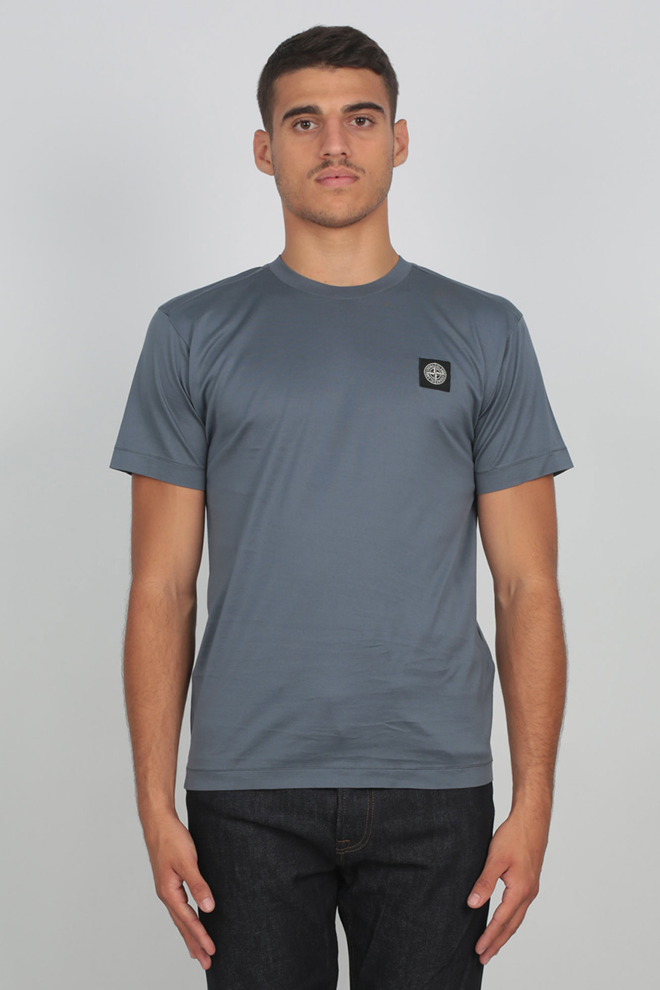 T-SHIRT STONE ISLAND BLEU DE PRUSSE 711524113-V0024