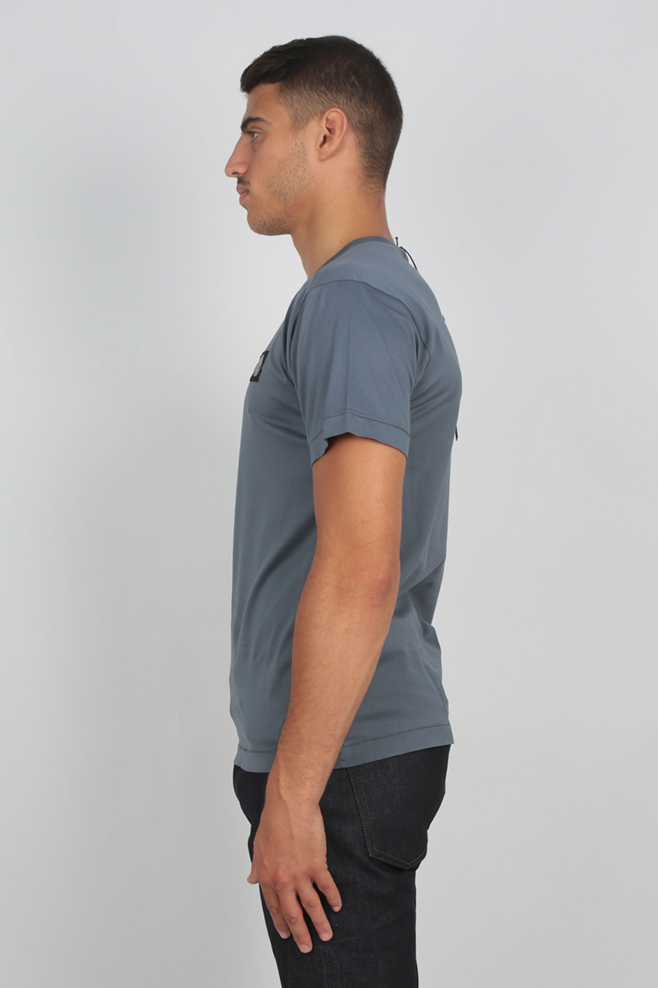 T-SHIRT STONE ISLAND BLEU DE PRUSSE 711524113-V0024