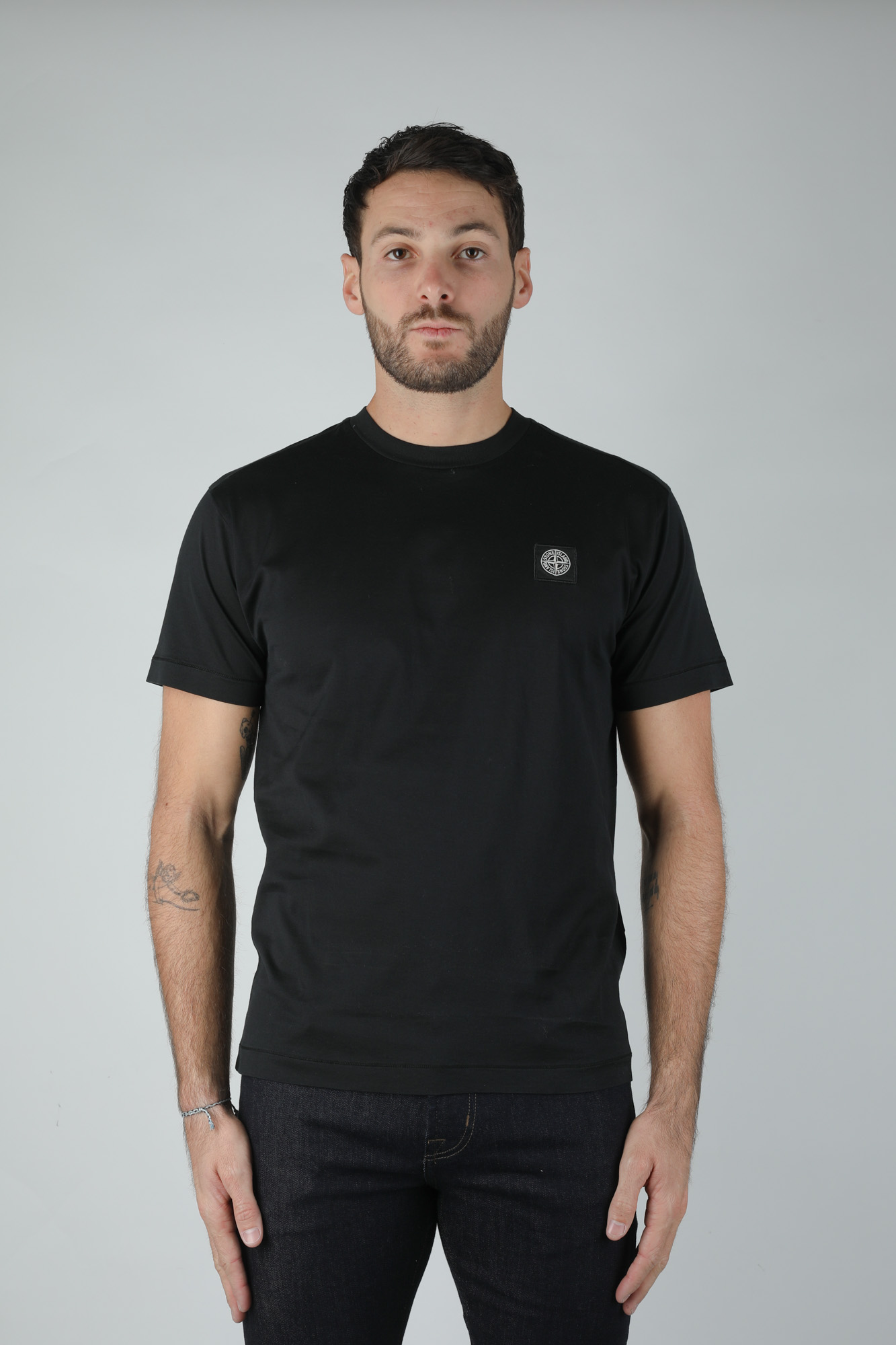 T-SHIRT STONE ISLAND NOIR 711524113-V0029
