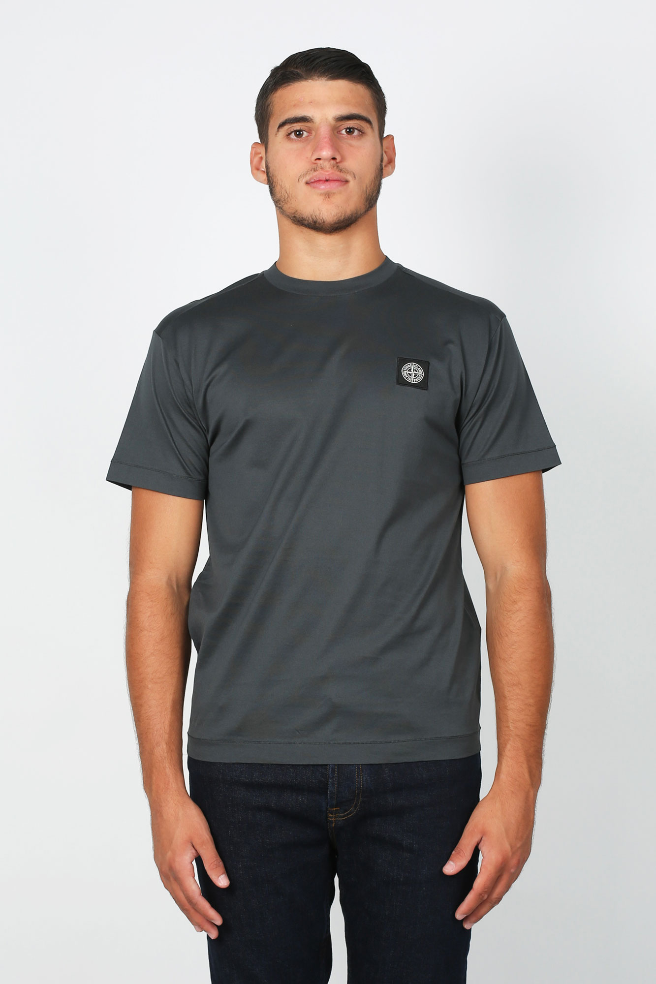 T-SHIRT STONE ISLAND BLEU PETROLE 711524113-V0067