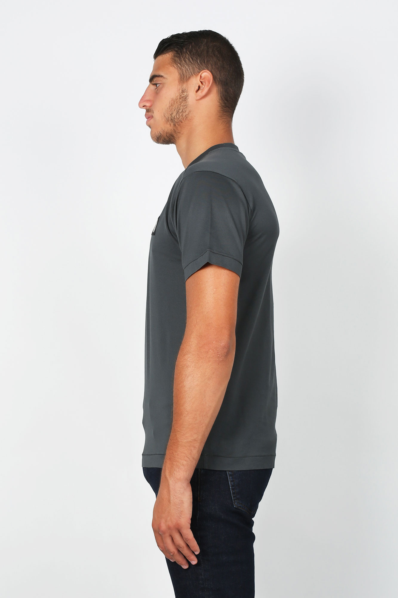 T-SHIRT STONE ISLAND BLEU PETROLE 711524113-V0067