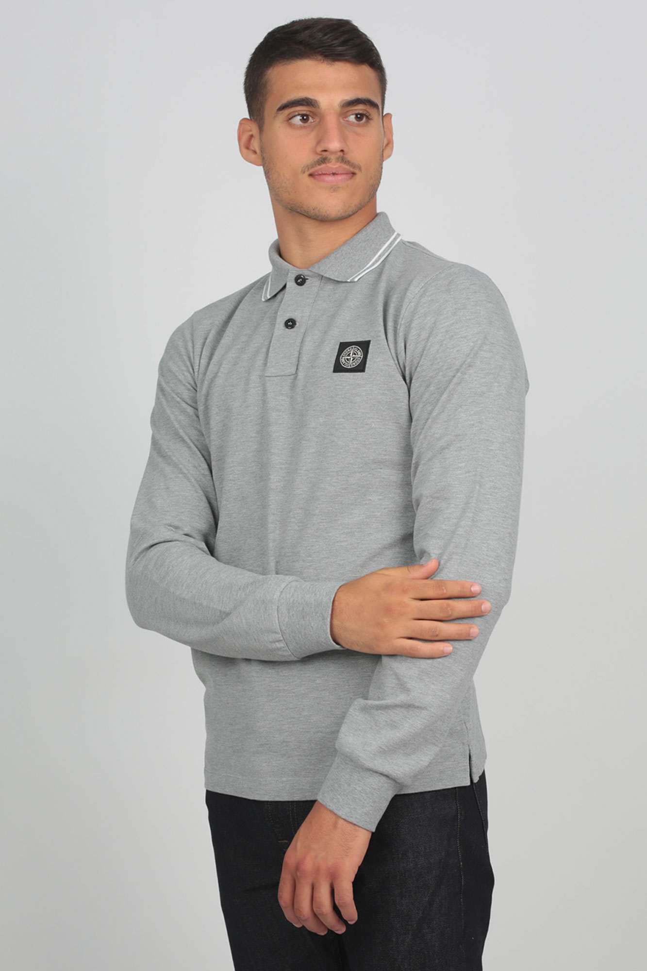 POLO STONE ISLAND GRIS 71152SS18-V0M64