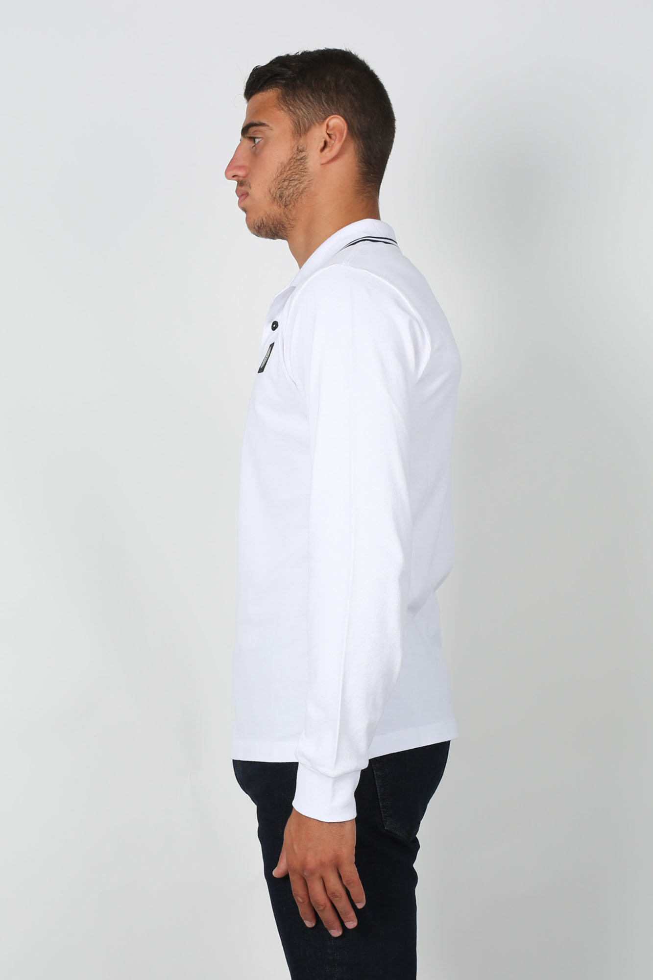 POLO STONE ISLAND BLANC 71152SS18-V1001