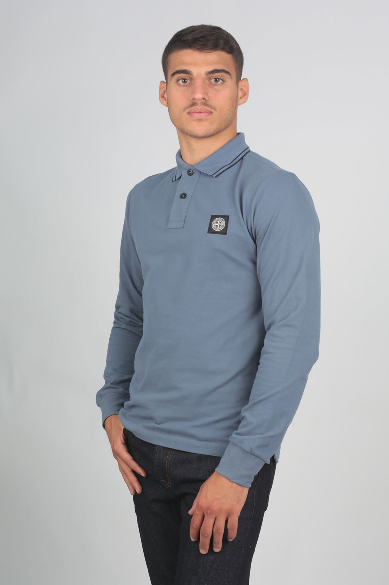 POLO STONE ISLAND BLEU DE PRUSSE 71152SS18-V1024