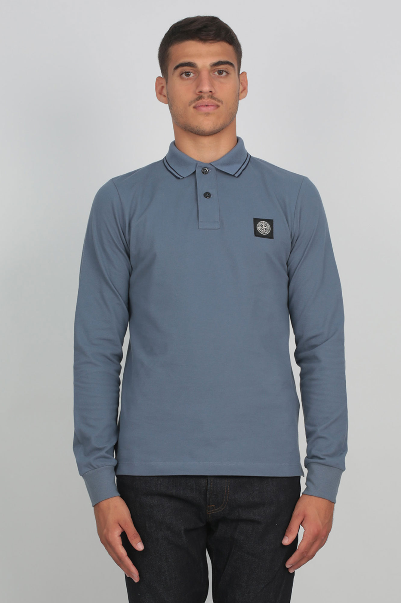 POLO STONE ISLAND BLEU DE PRUSSE 71152SS18-V1024