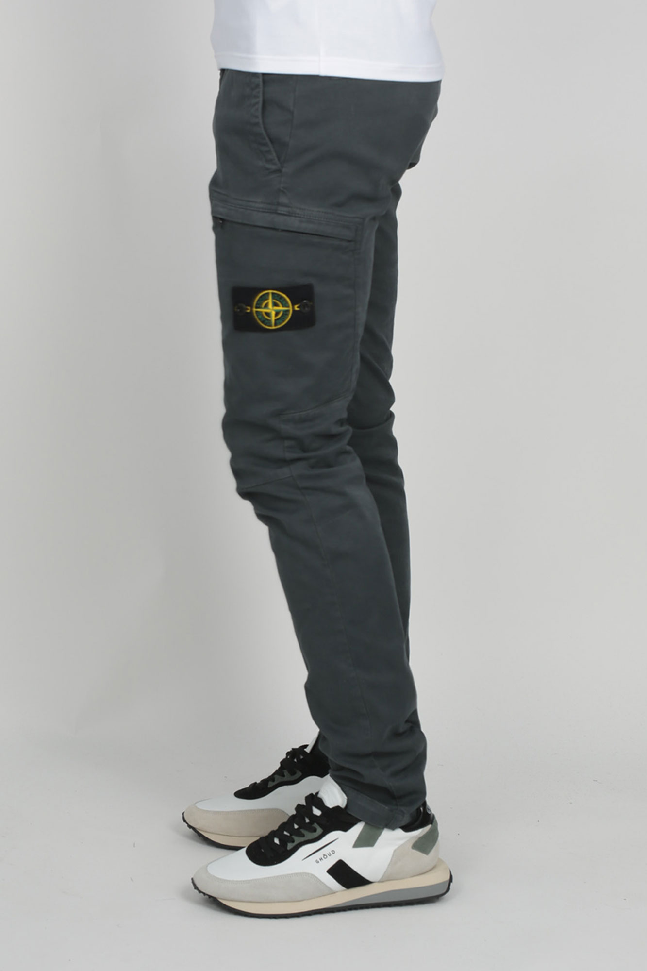 PANTALON STONE ISLAND PETROLE 7115321L1-V0167