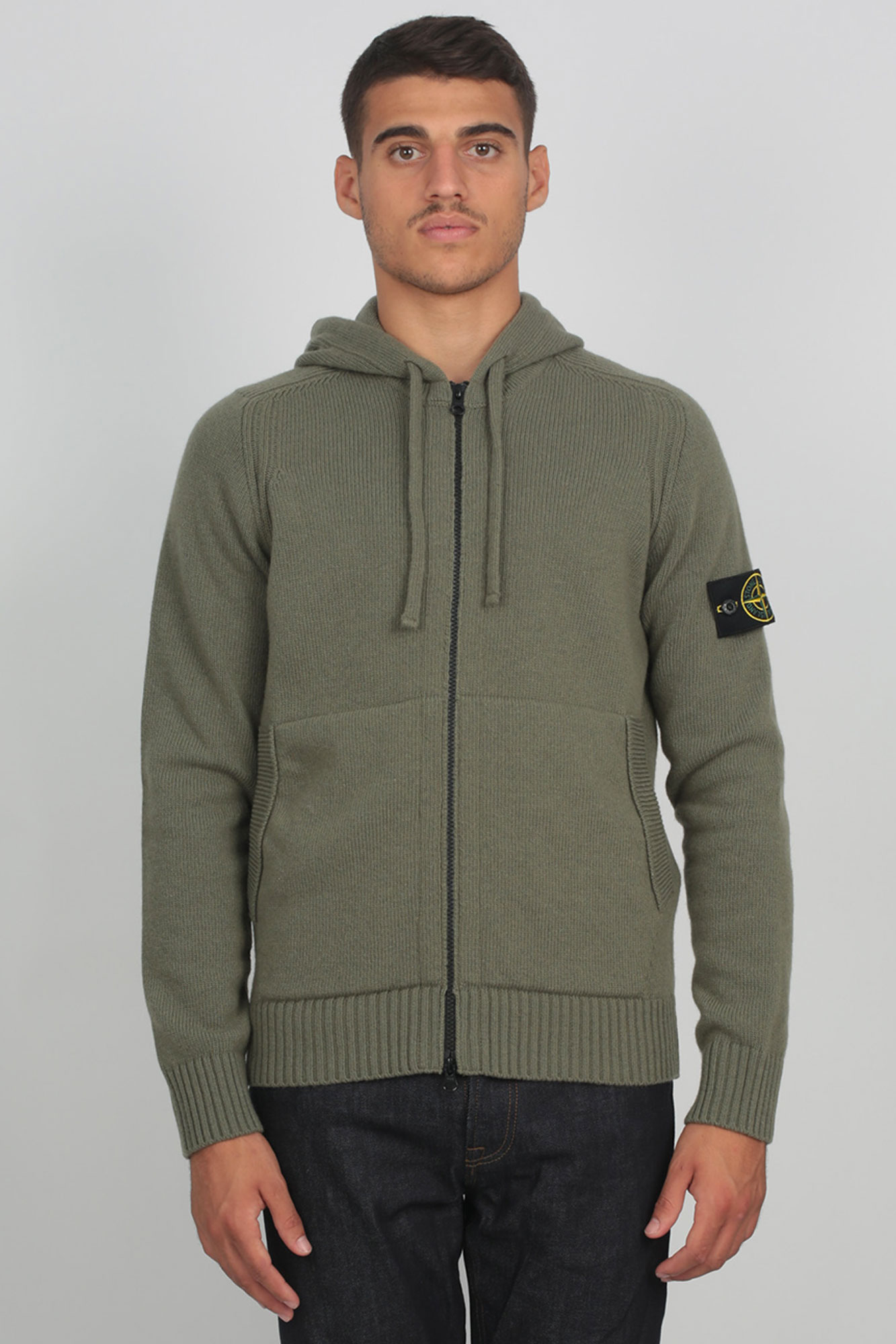 GILET STONE ISLAND KAKI 7115501A3-V0058