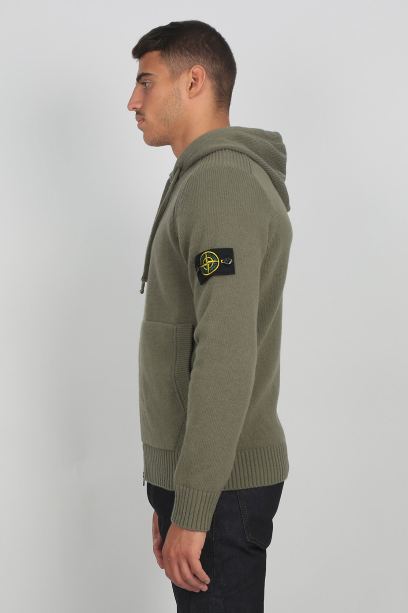 GILET STONE ISLAND KAKI 7115501A3-V0058