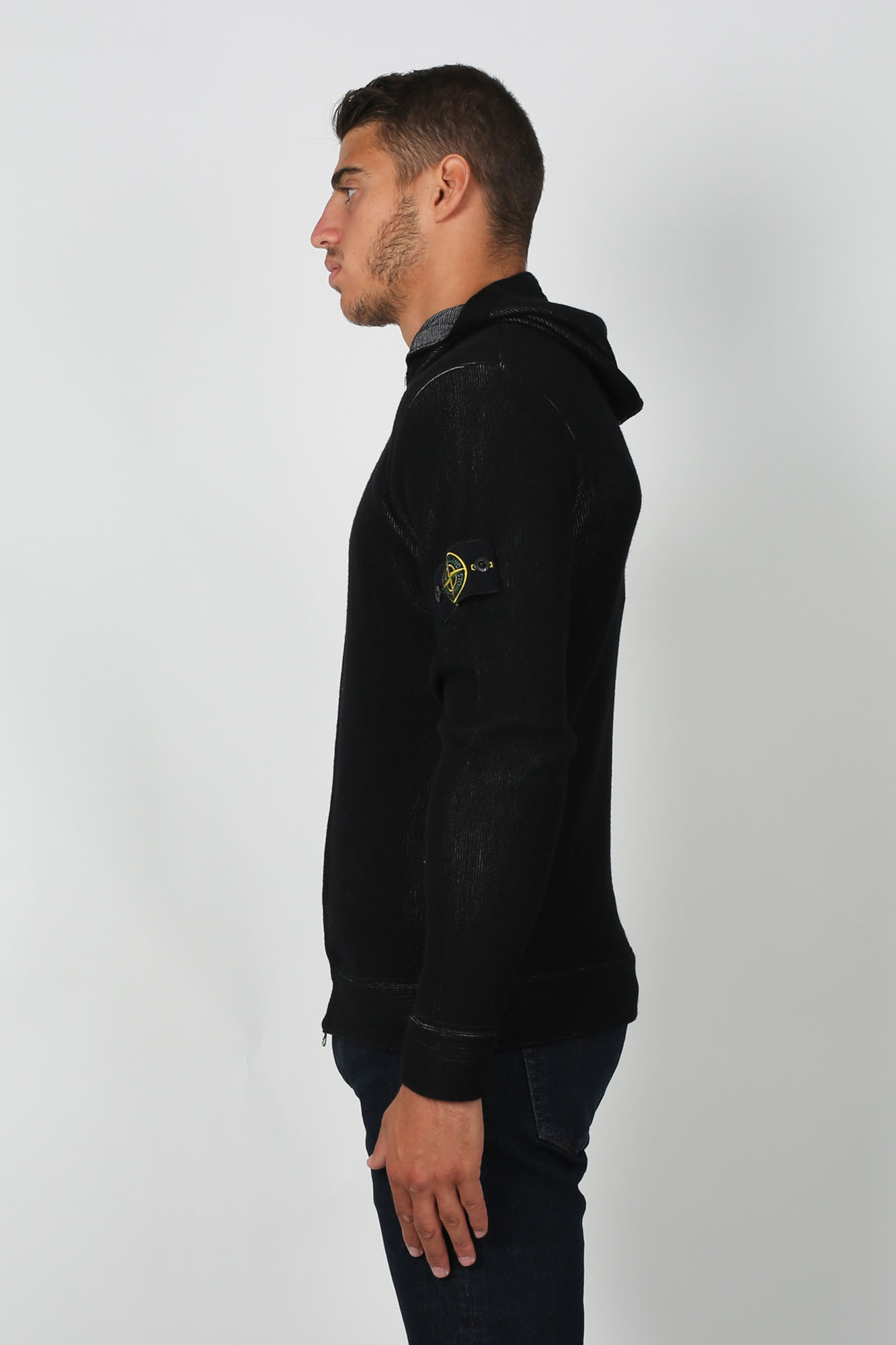 GILET STONE ISLAND NOIR 7115555A5-V0029