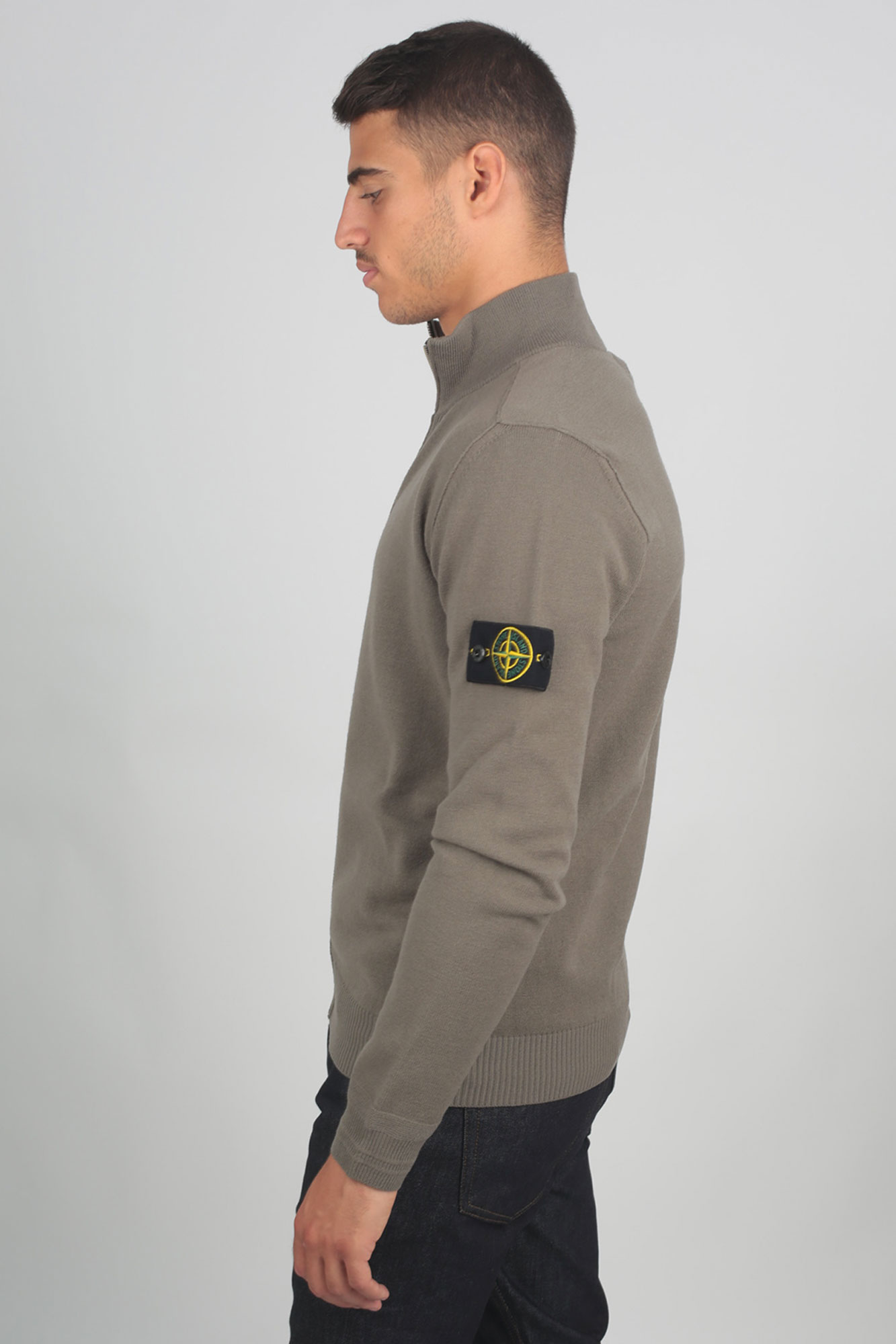 GILET STONE ISLAND OLIVE 7115590A1-V0068