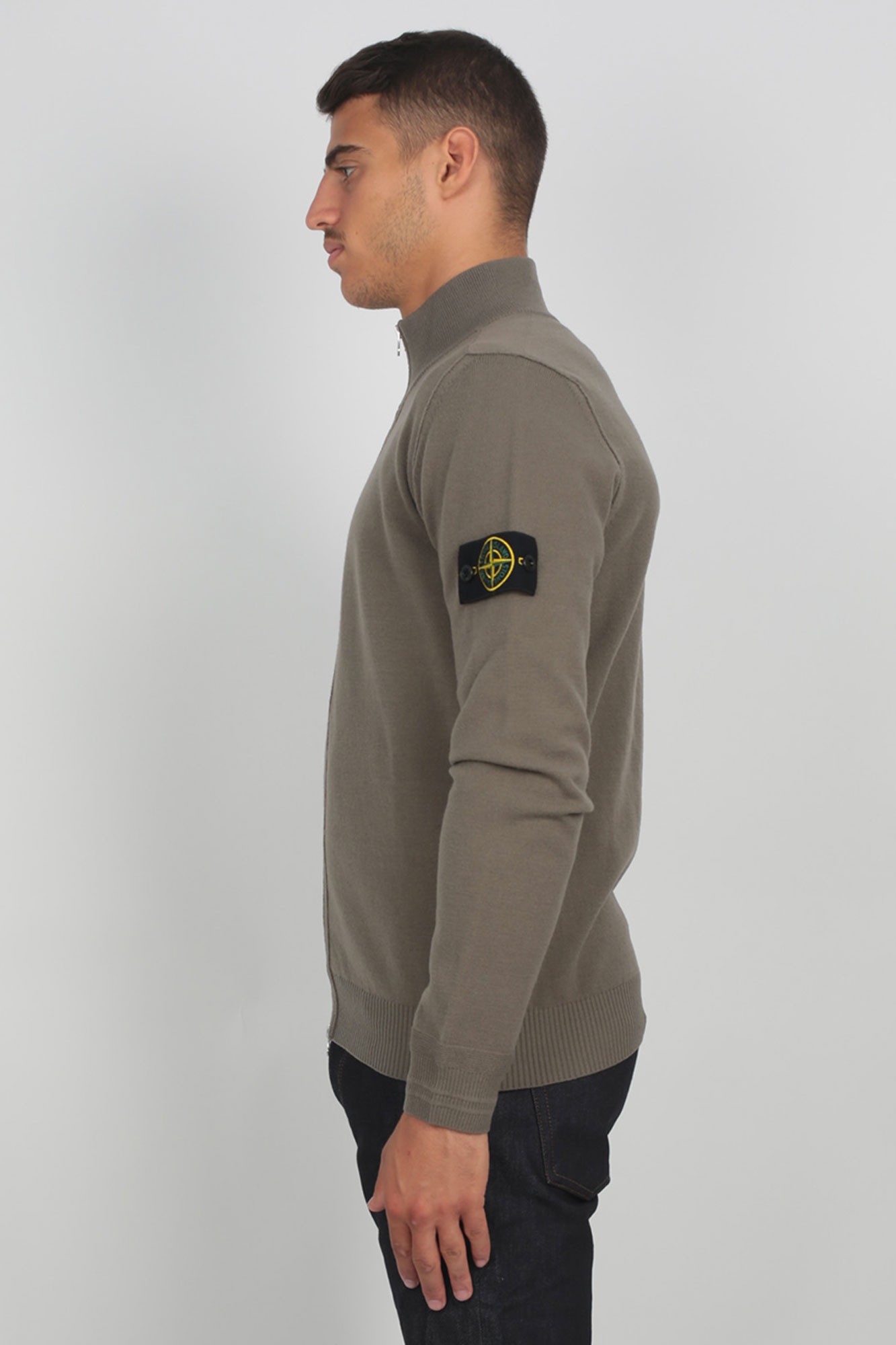 GILET STONE ISLAND OLIVE 7115590A1-V0068