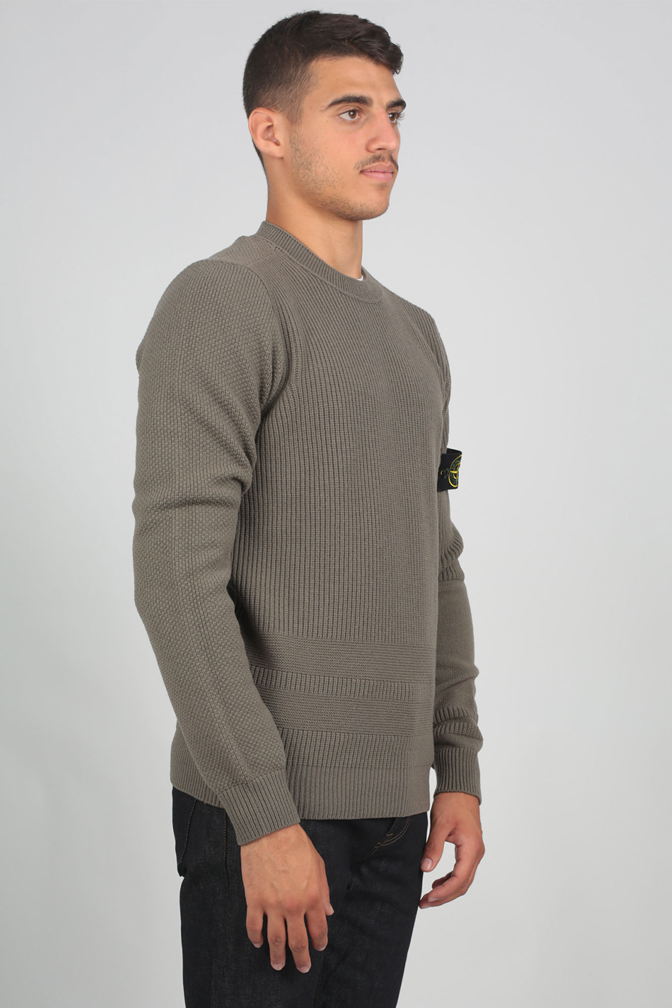 PULL STONE ISLAND VERT MILITAIRE 7115592A1-V0068