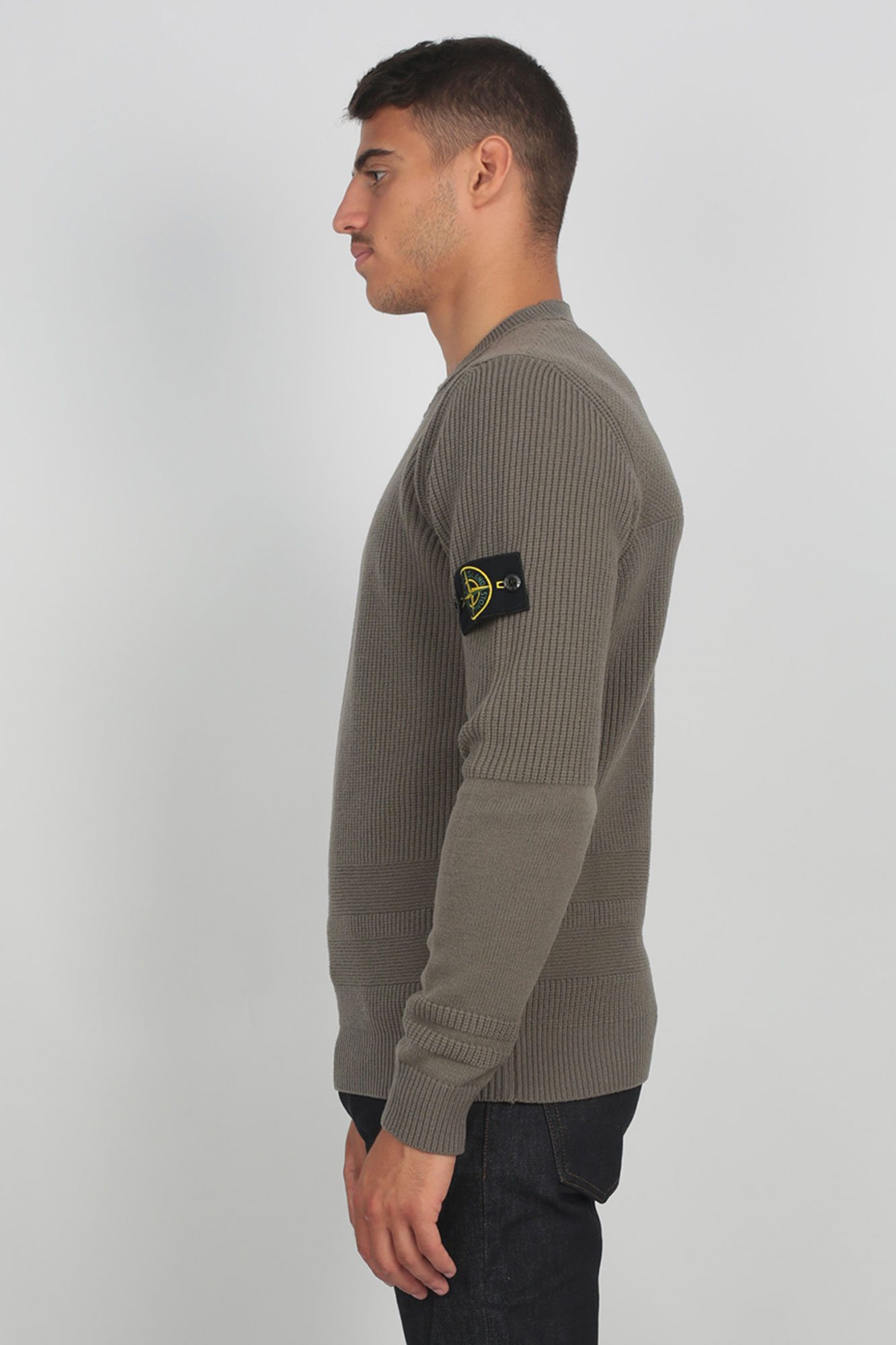 PULL STONE ISLAND VERT MILITAIRE 7115592A1-V0068