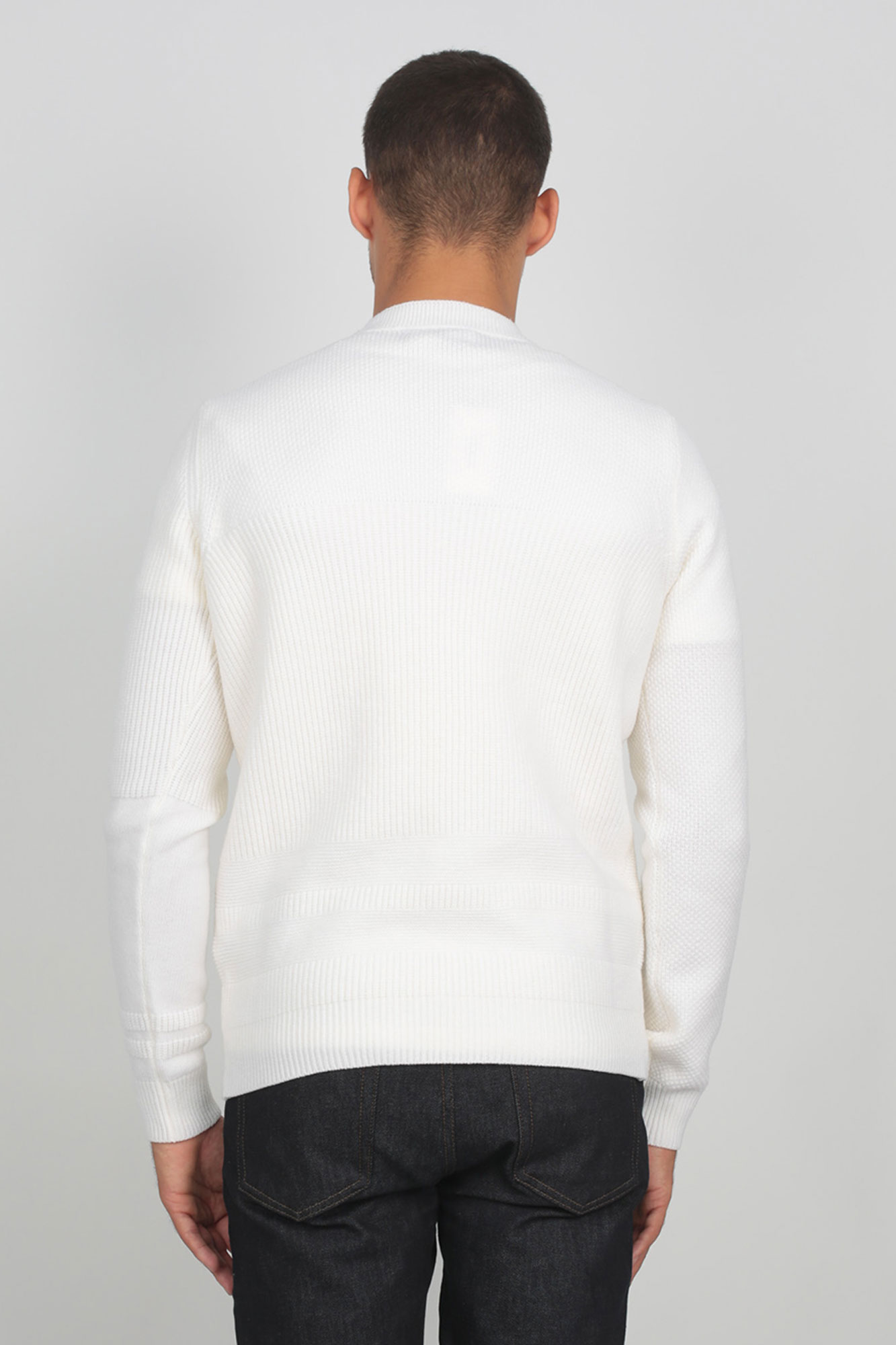 PULL STONE ISLAND BLANC 7115592A1-V0099