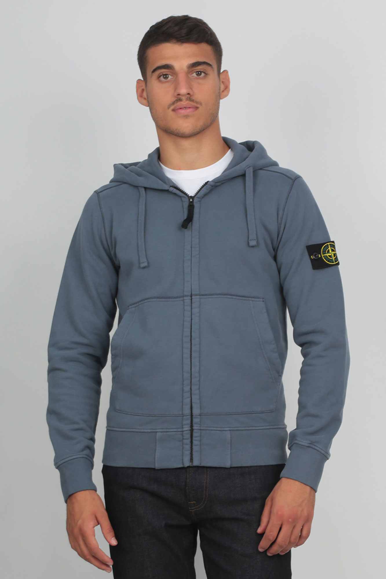 GILET STONE ISLAND BLEU DE PRUSSE 711560220-V0024