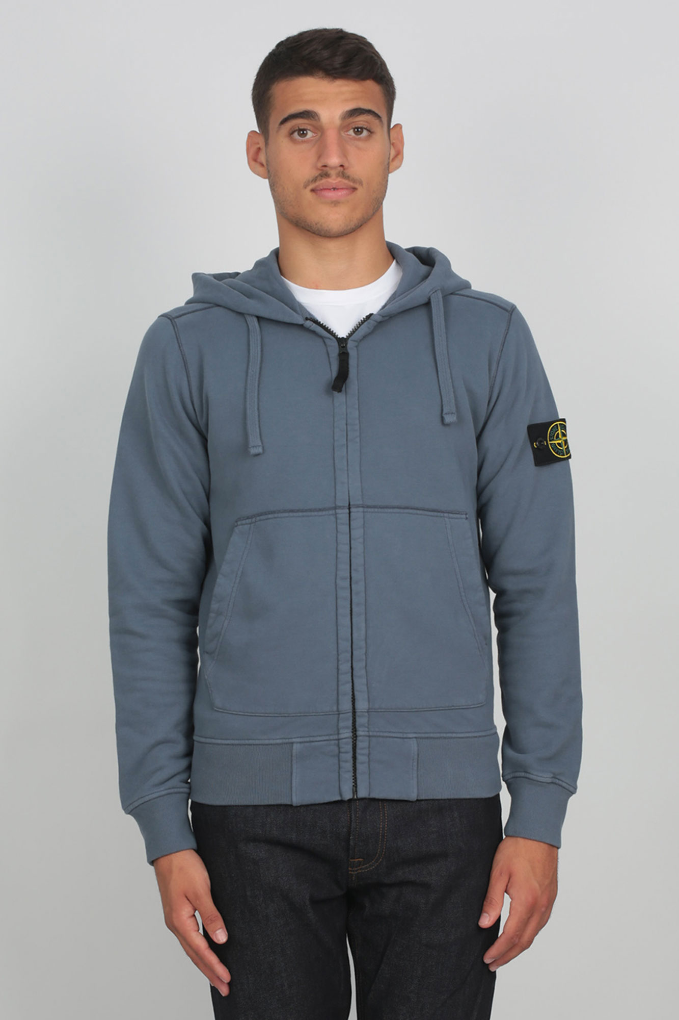 GILET STONE ISLAND BLEU DE PRUSSE 711560220-V0024