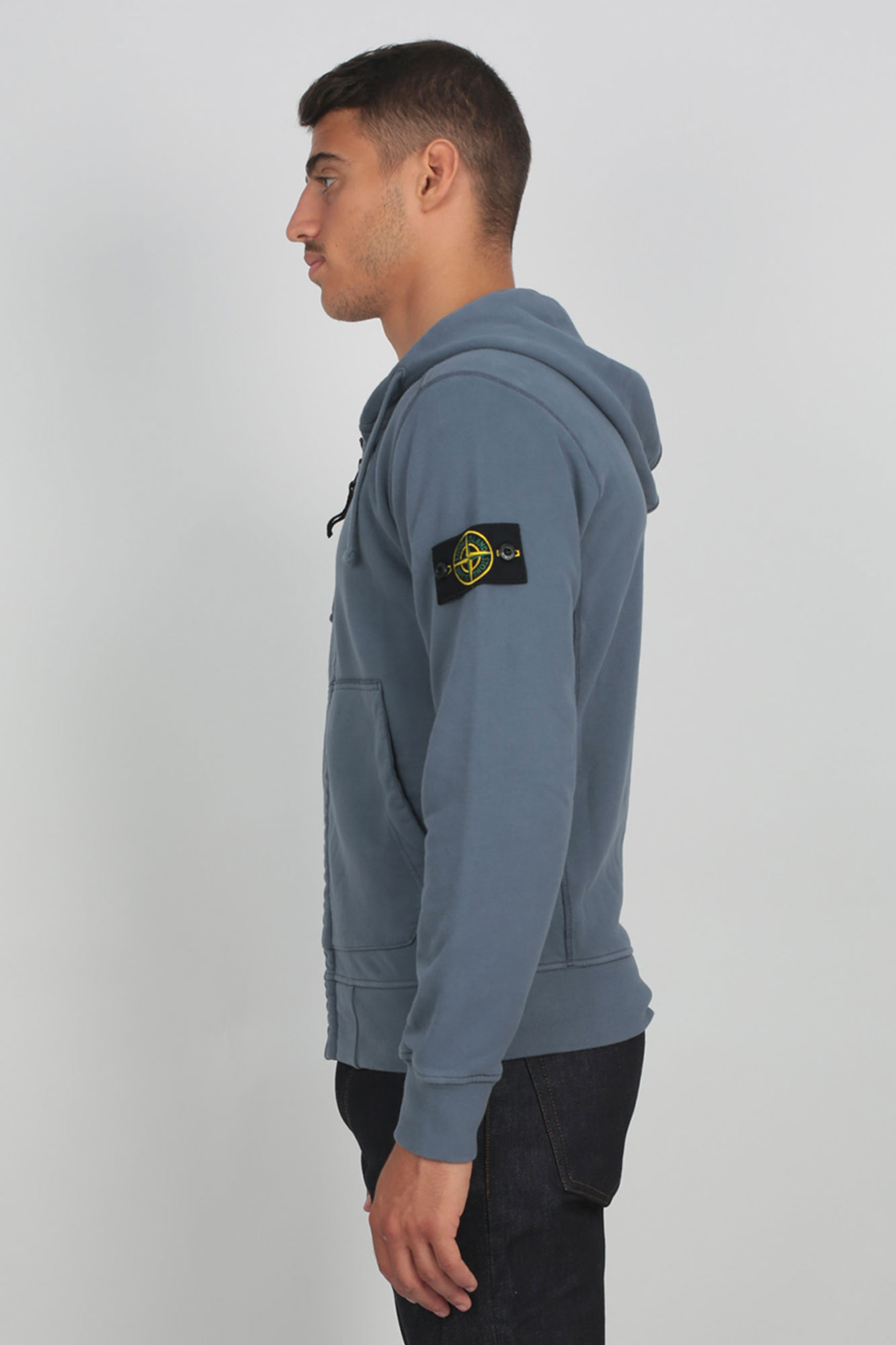 GILET STONE ISLAND BLEU DE PRUSSE 711560220-V0024