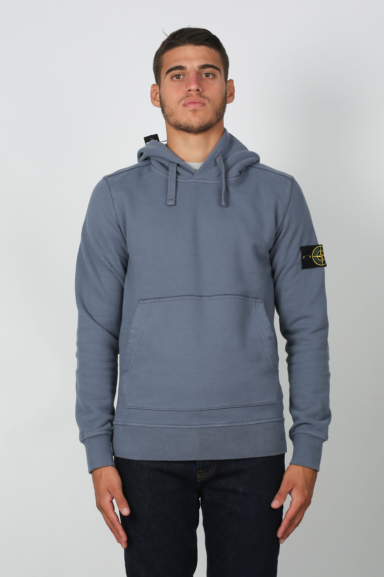 SWEAT-SHIRT STONE ISLAND BLEU DE PRUSSE 711562820-V0024