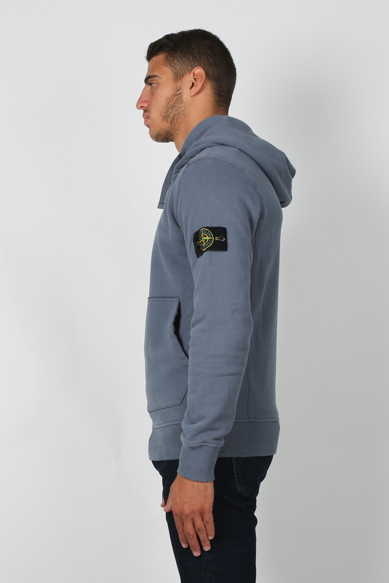 SWEAT-SHIRT STONE ISLAND BLEU DE PRUSSE 711562820-V0024