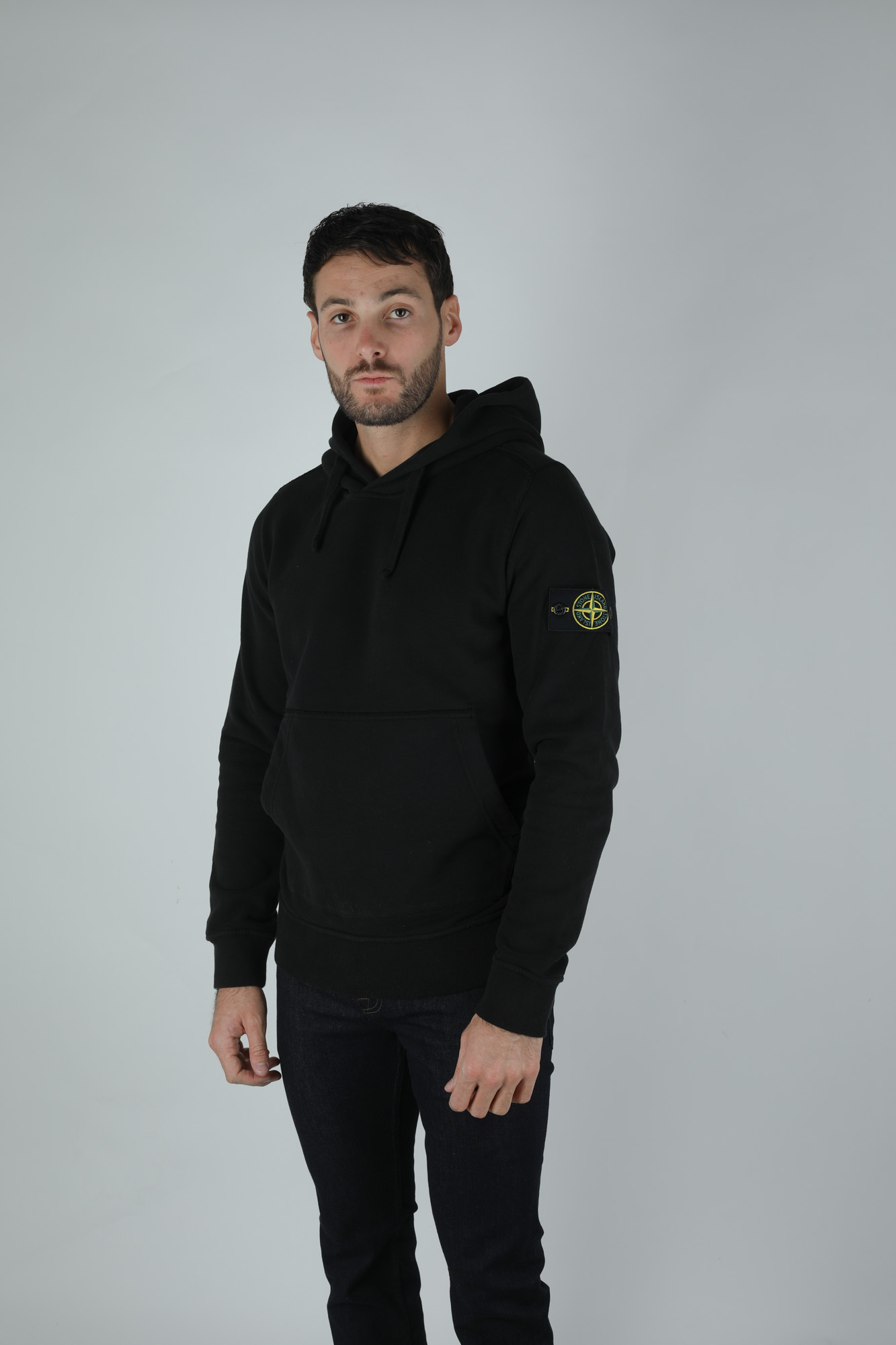 SWEAT-SHIRT STONE ISLAND NOIR 711562820-V0029