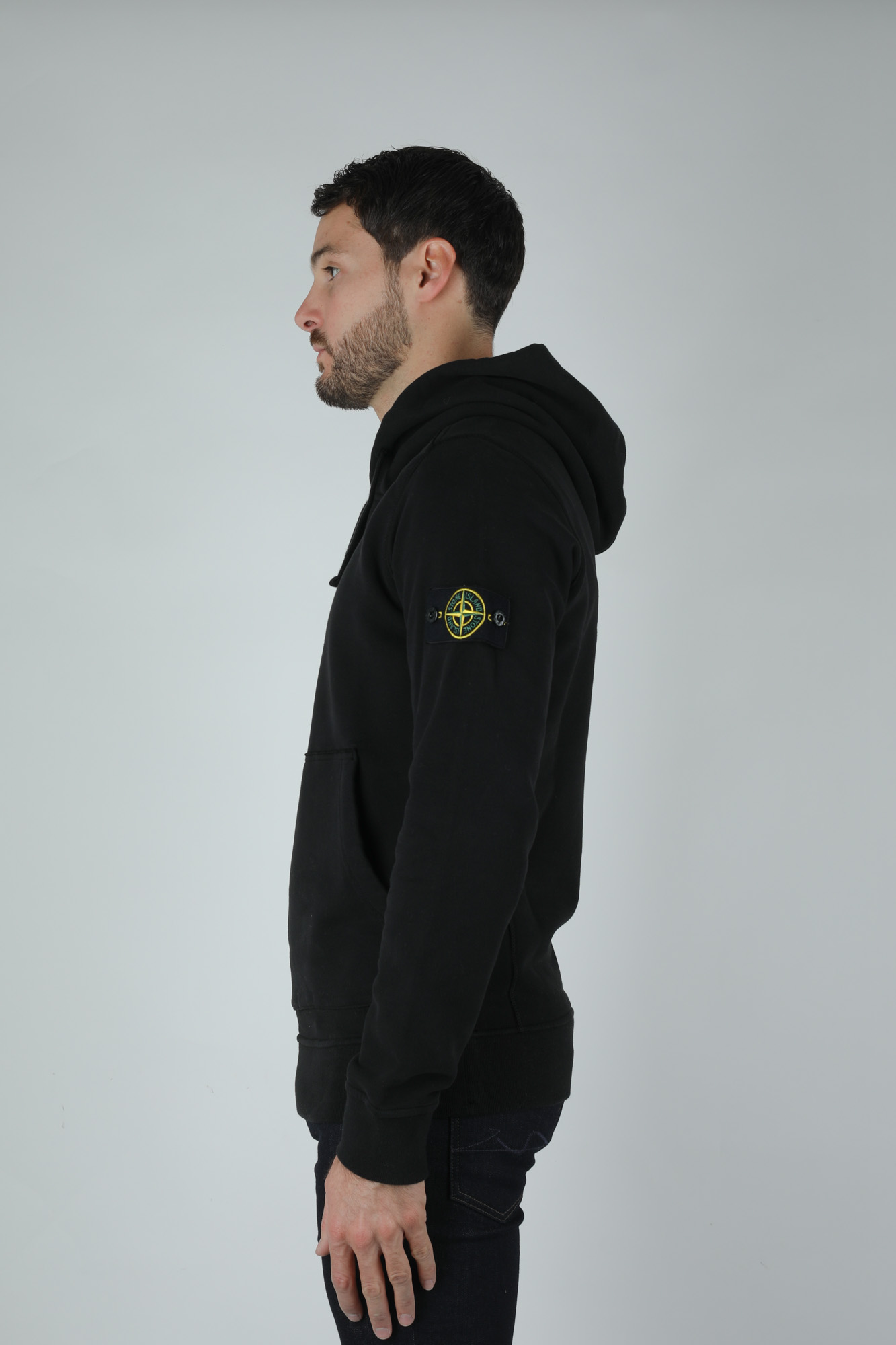 SWEAT-SHIRT STONE ISLAND NOIR 711562820-V0029