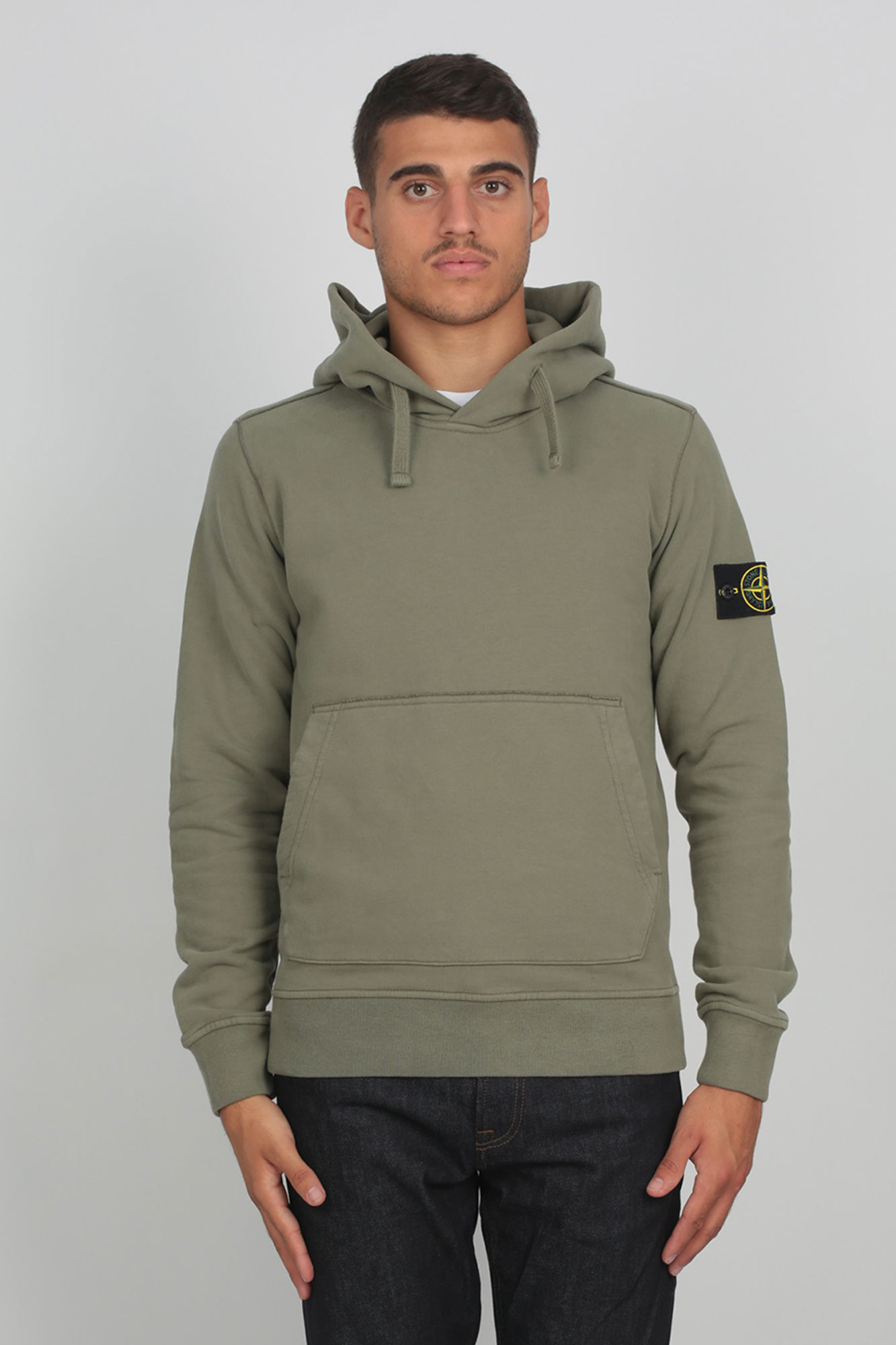 SWEAT-SHIRT STONE ISLAND OLIVE 711562820-V0068